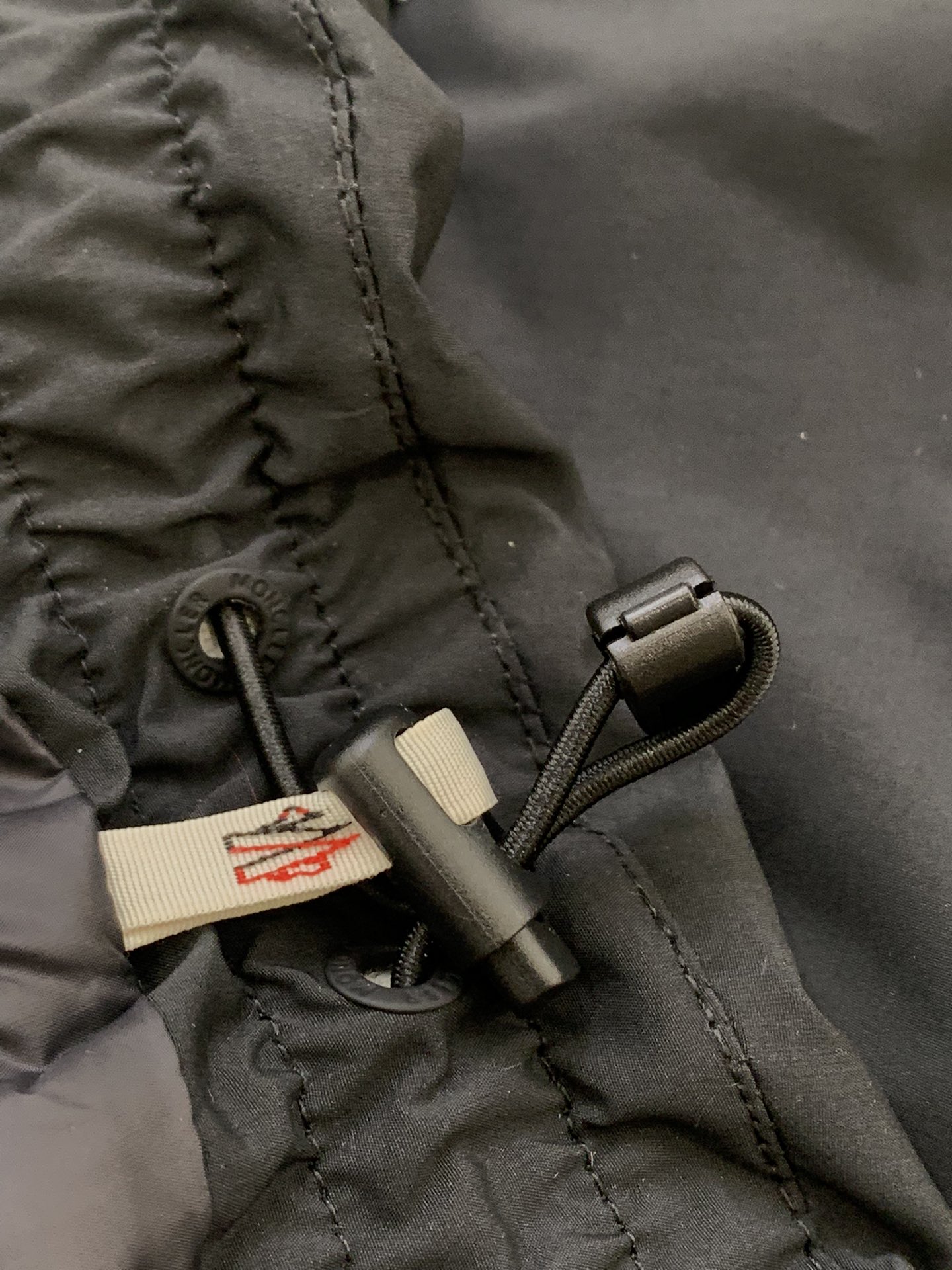 MONCLER 134 リフレクティブ ダウンジャケット ブラック - 画像 6