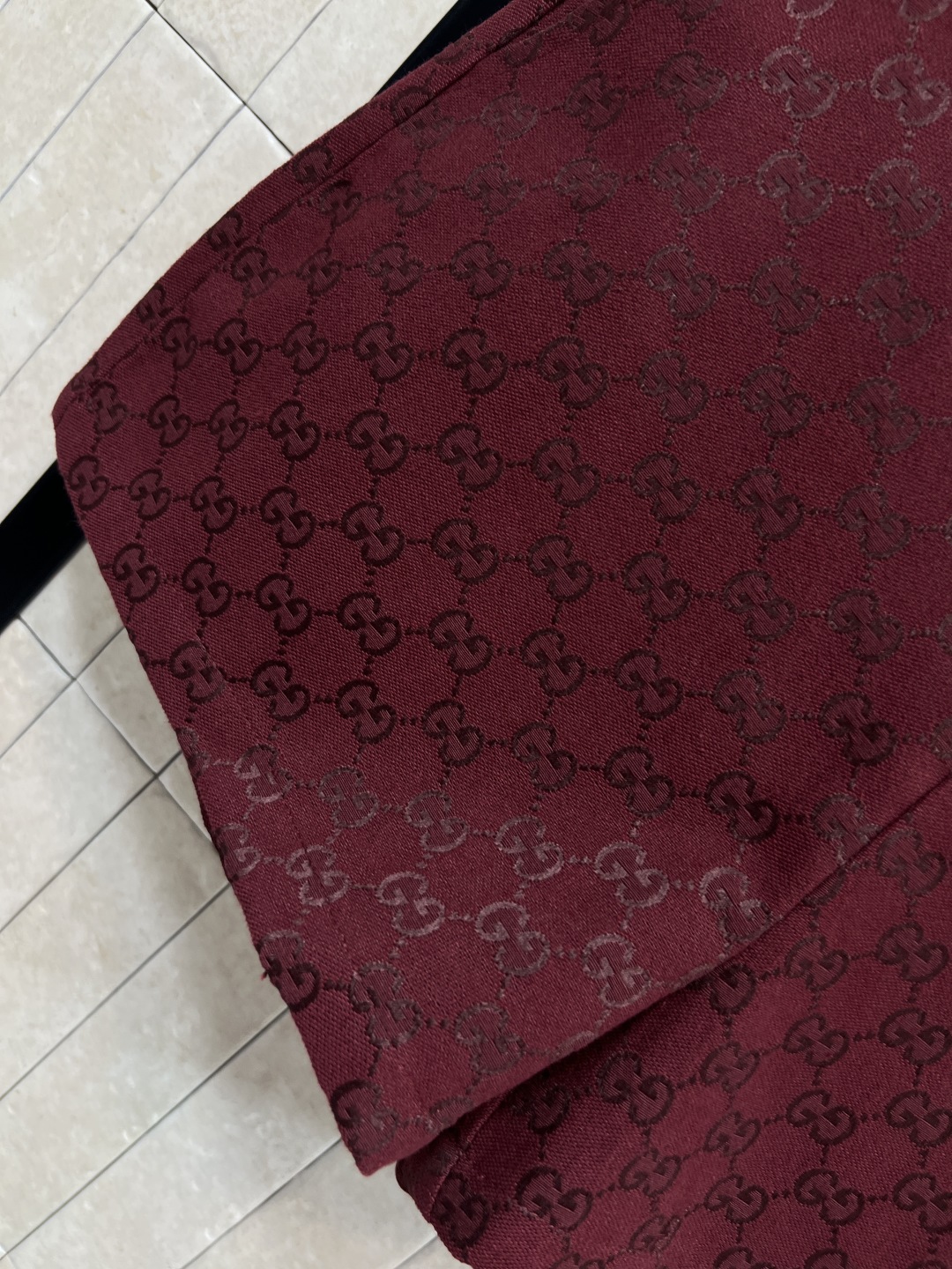 GUCCI 250 双G提花 レディース ショートパンツ レッド 高腰 ワイドパンツ 一色四码 S-M-L-XL - 画像 5