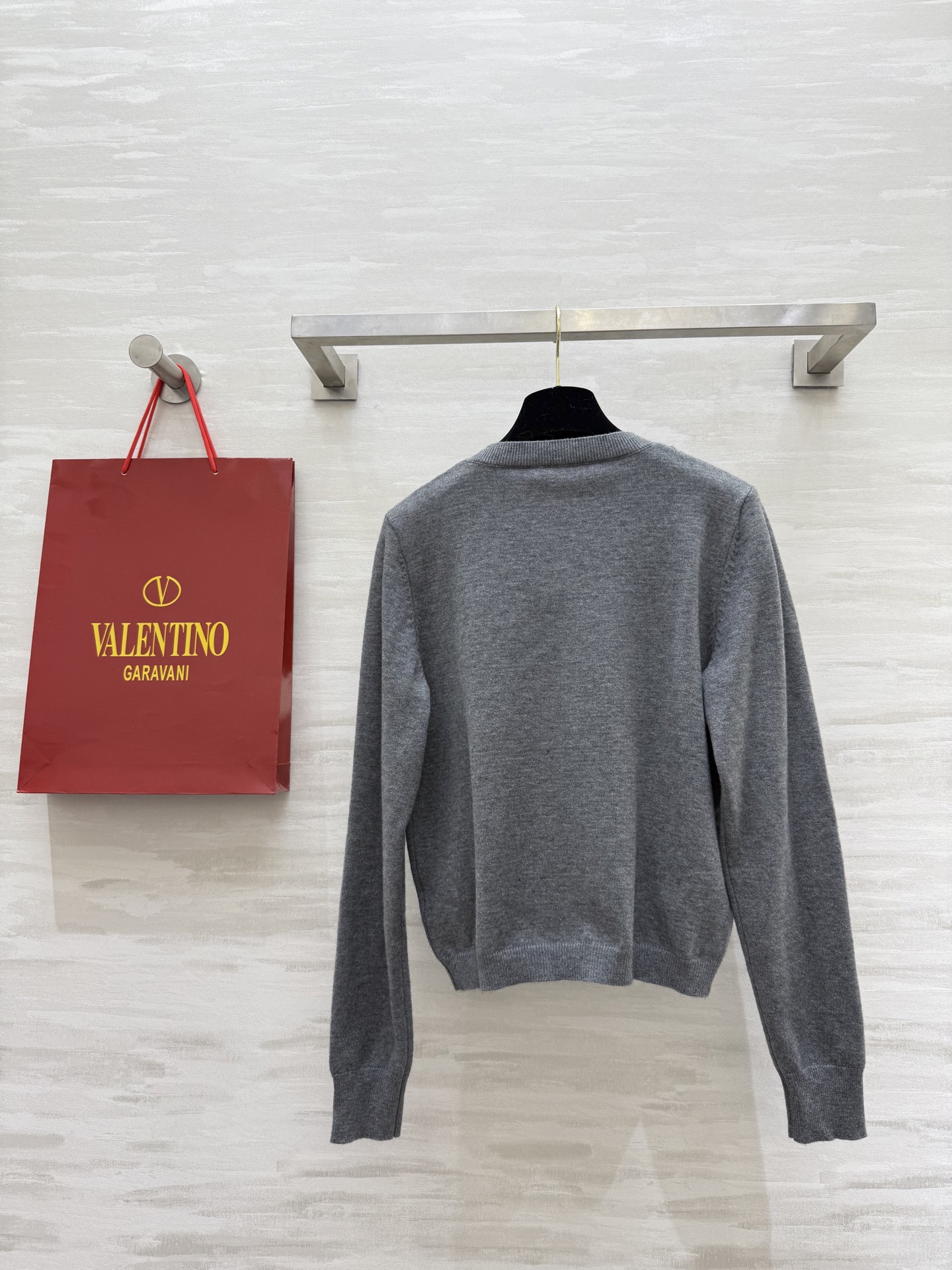 VALENTINO 250 ファッション インサート ブローチ ボーダー レディース グレー ナイロン混紡 24SS | 珪石レース フェイス | 144 - 画像 6