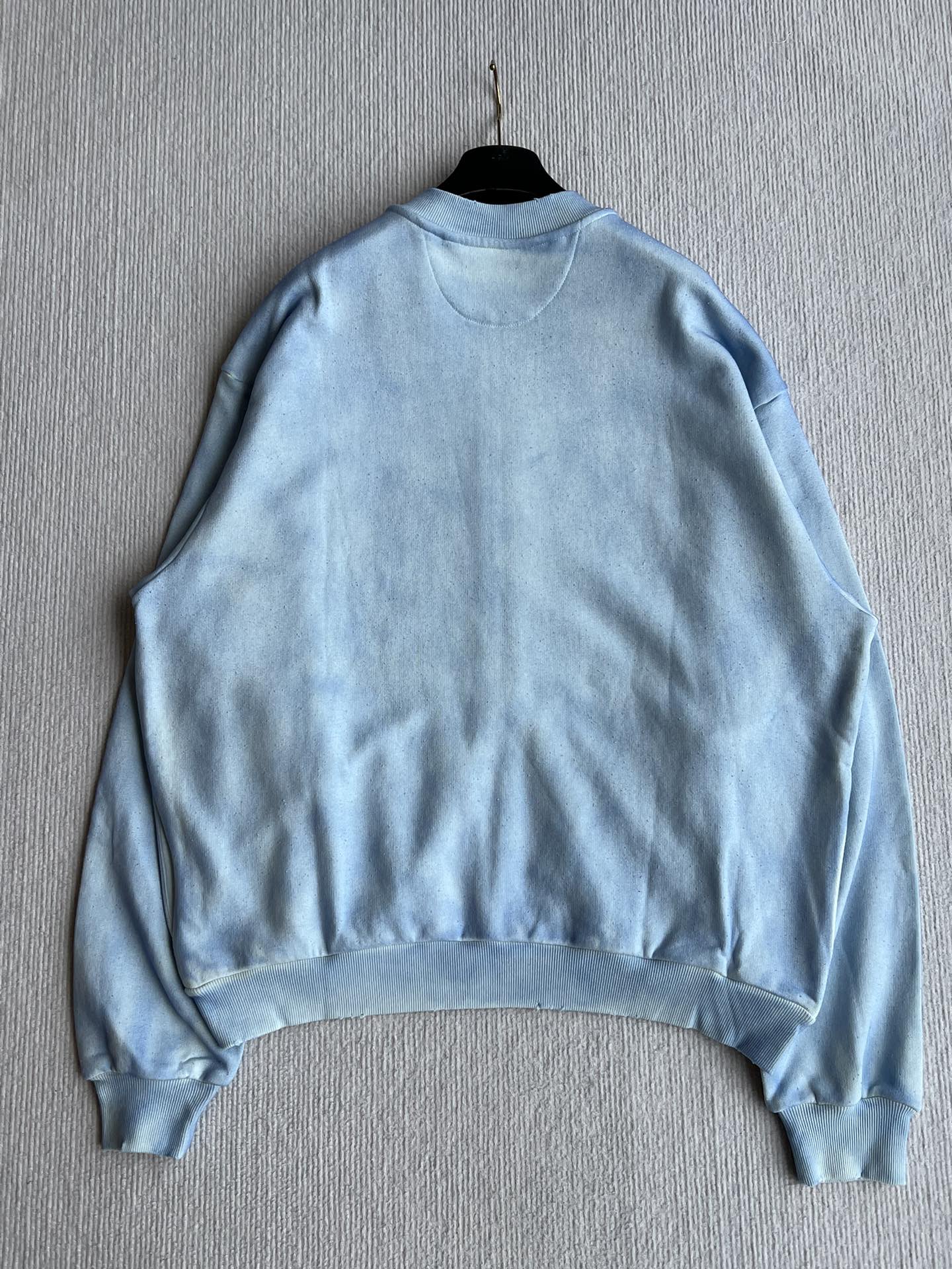 Acne Studios 1996 ロゴ フルジップジャケット 水洗加工 ブルー 100%コットン - 画像 3