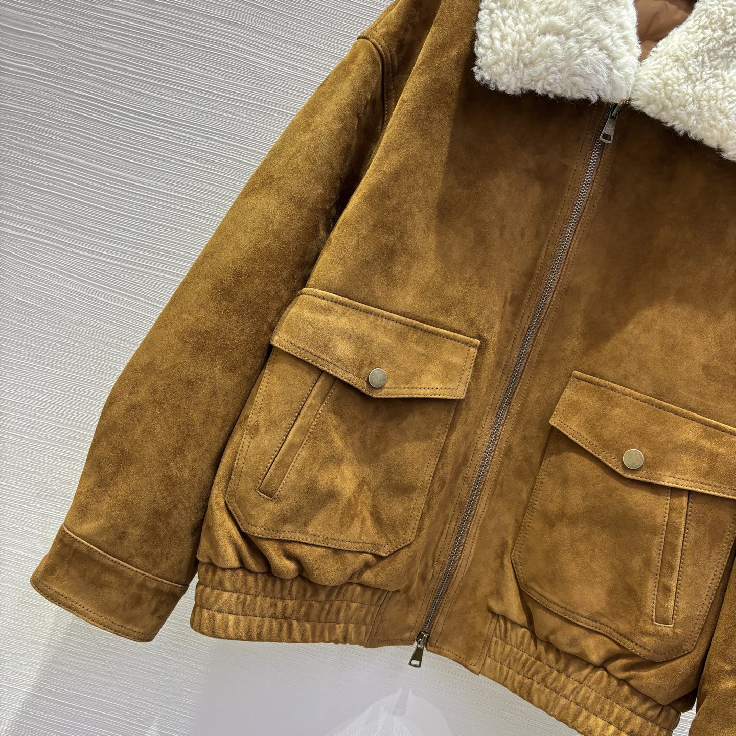 2025新品 レザージャケット 防寒 レザー素材 ブラウン - 画像 2