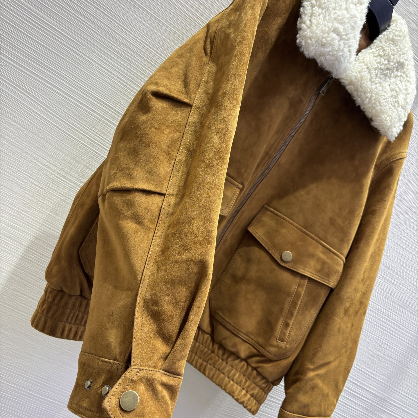 2025新品 レザージャケット 防寒 レザー素材 ブラウン - 画像 5