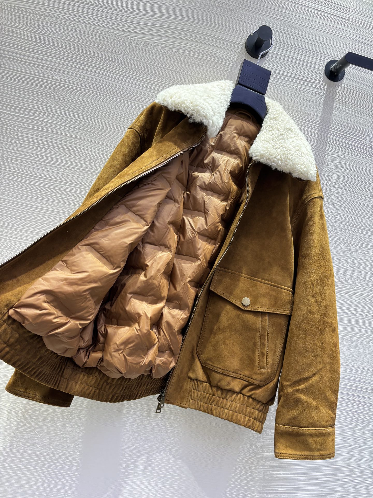 2025新品 レザージャケット 防寒 レザー素材 ブラウン - 画像 7