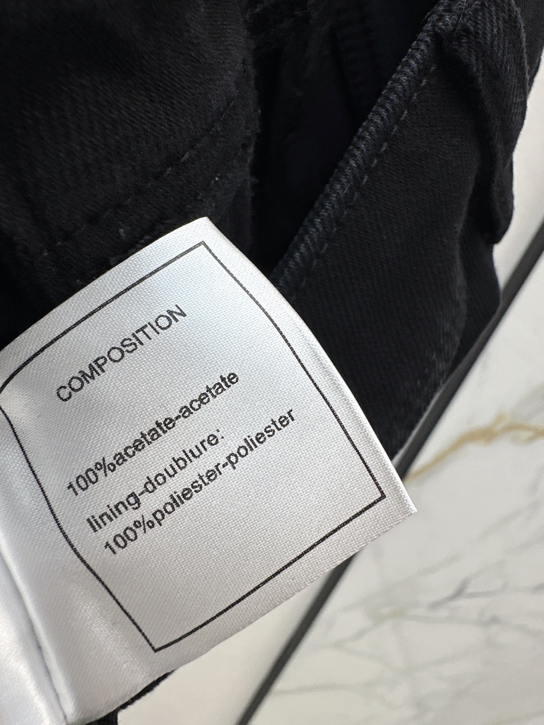 CHANEL 290 Cha家 25Ss リブ入り フレアジーンズ ブラック/ネイビー - 画像 8