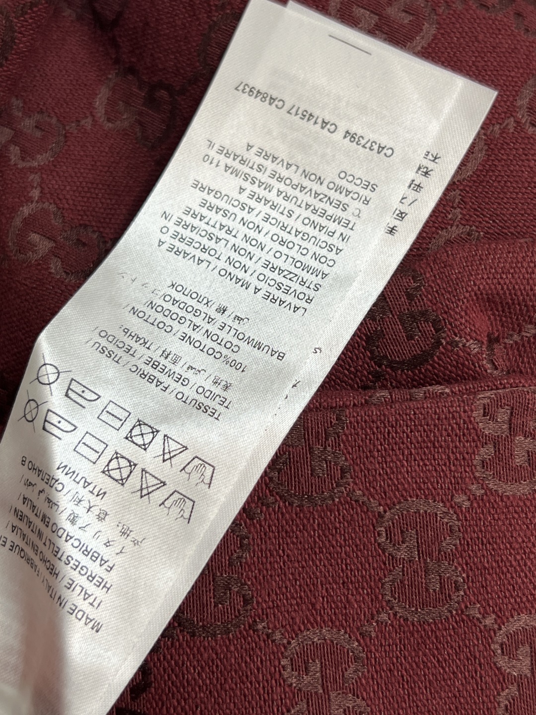 Gucci 290 レディース ダブルG フラワーパターン 高腰 ワイドパンツ レッド | S-M-L - 画像 9