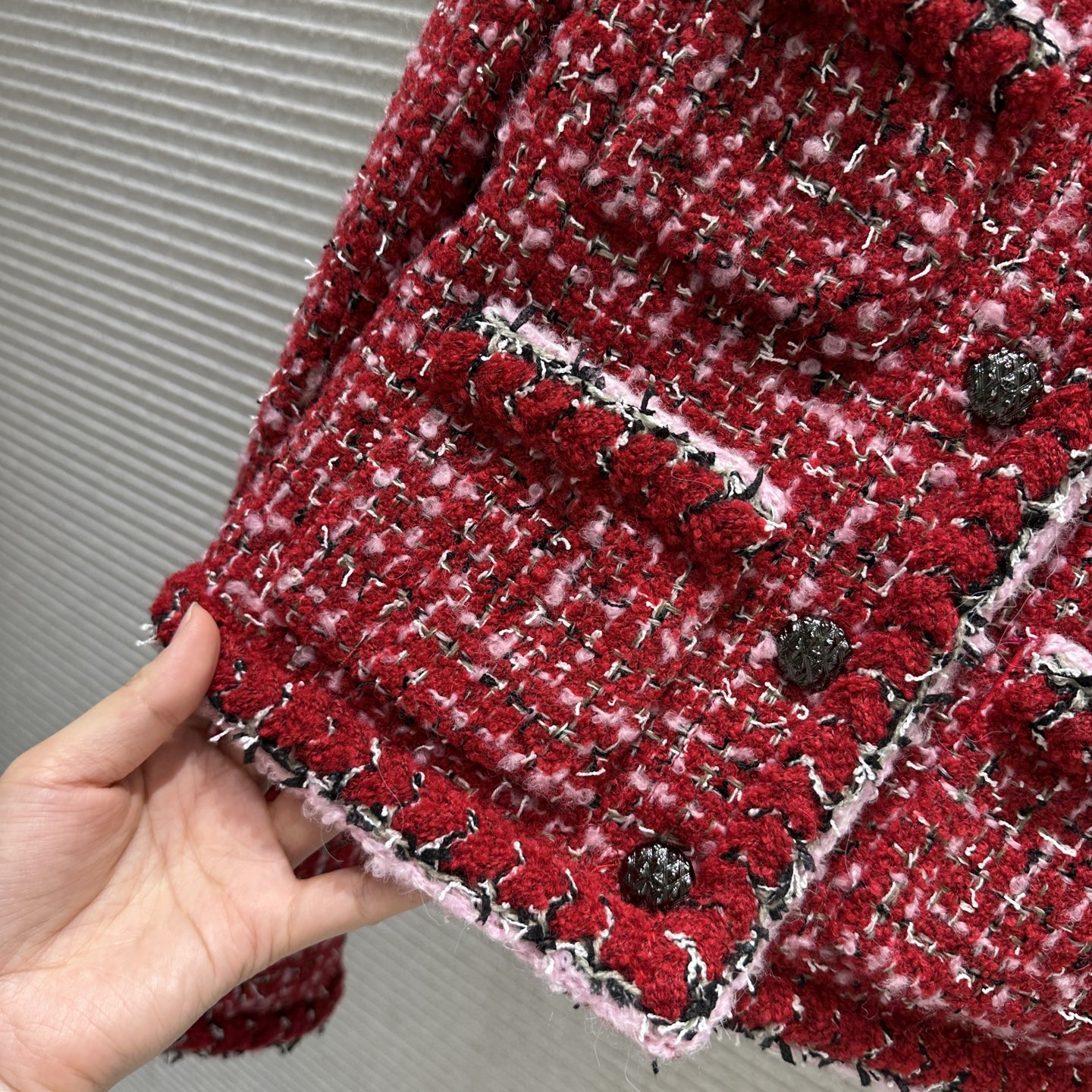 CHANEL ネヴァーフルMM ラウンドファスナー レッド - 画像 6