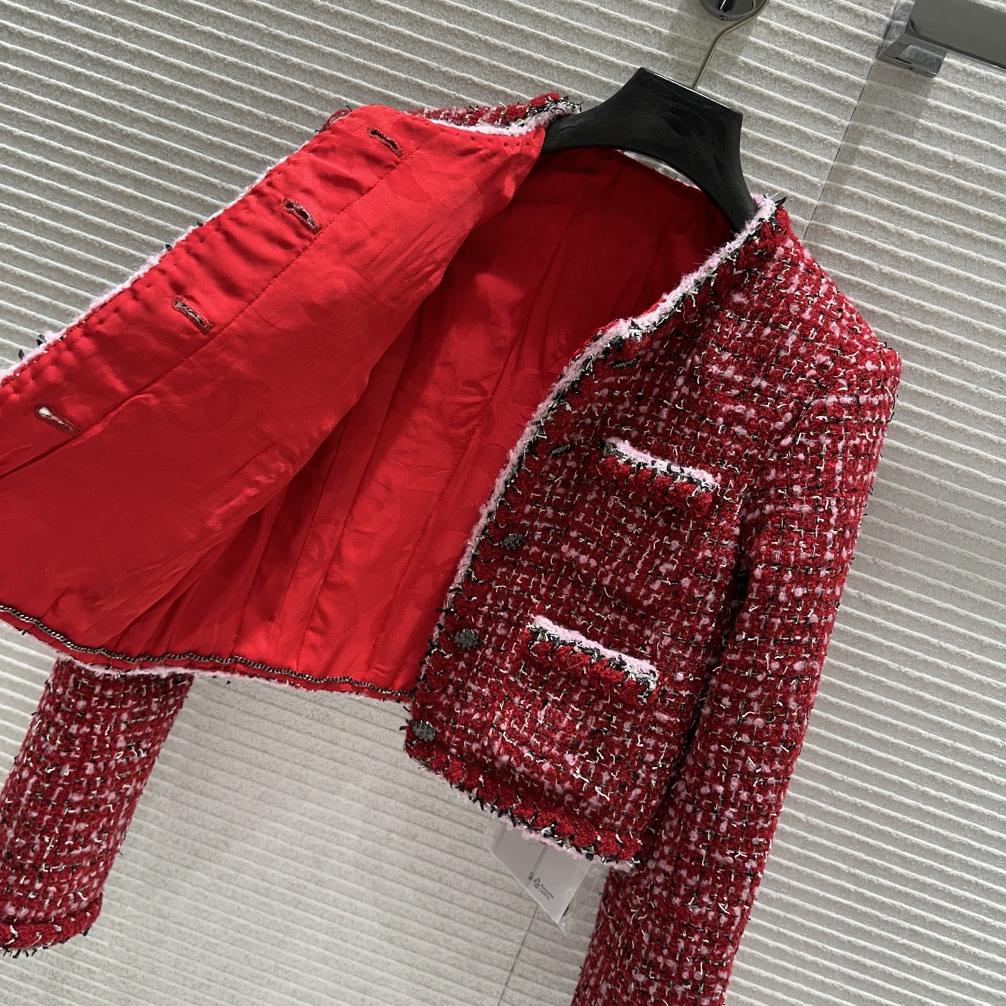 CHANEL ネヴァーフルMM ラウンドファスナー レッド - 画像 7