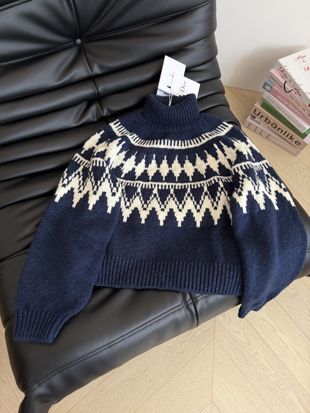 Dior 310 25秋冬 アルパインスキー メンズ ロゴ入り ロングタートルネック 羊毛100% ブルー ベージュ - 画像 6