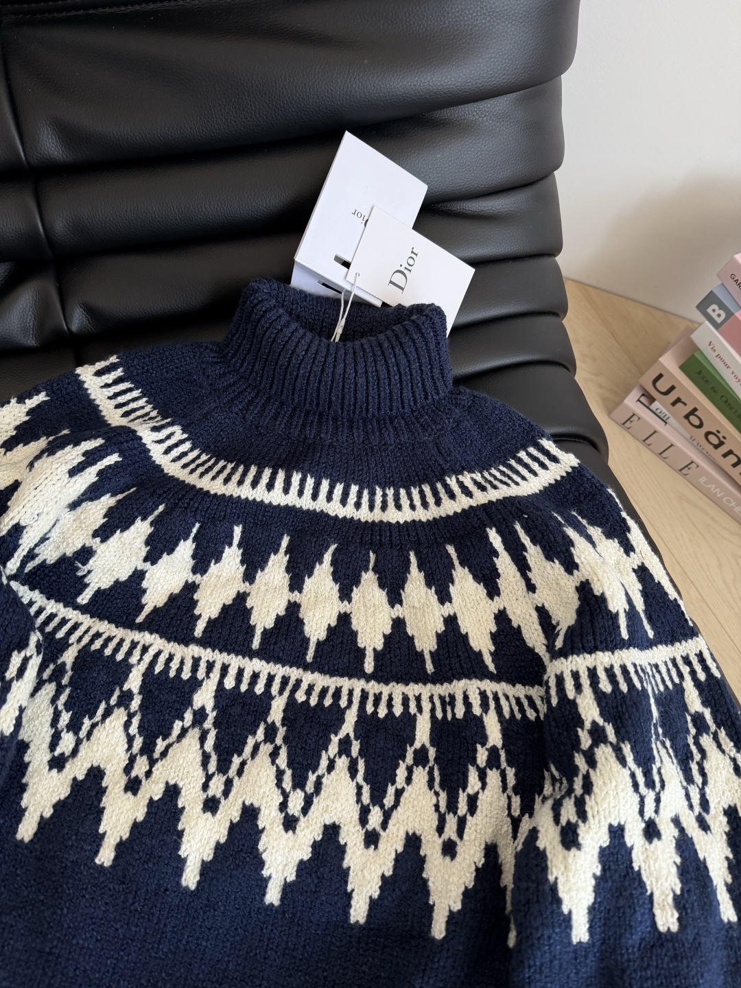 Dior 310 25秋冬 アルパインスキー メンズ ロゴ入り ロングタートルネック 羊毛100% ブルー ベージュ - 画像 7