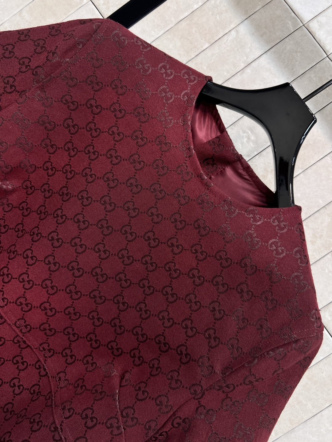 GUCCI 330 グラフィティ グラフィティ柄 レディース ドレス レッド 一色四码 | 25早秋新作 - 画像 2