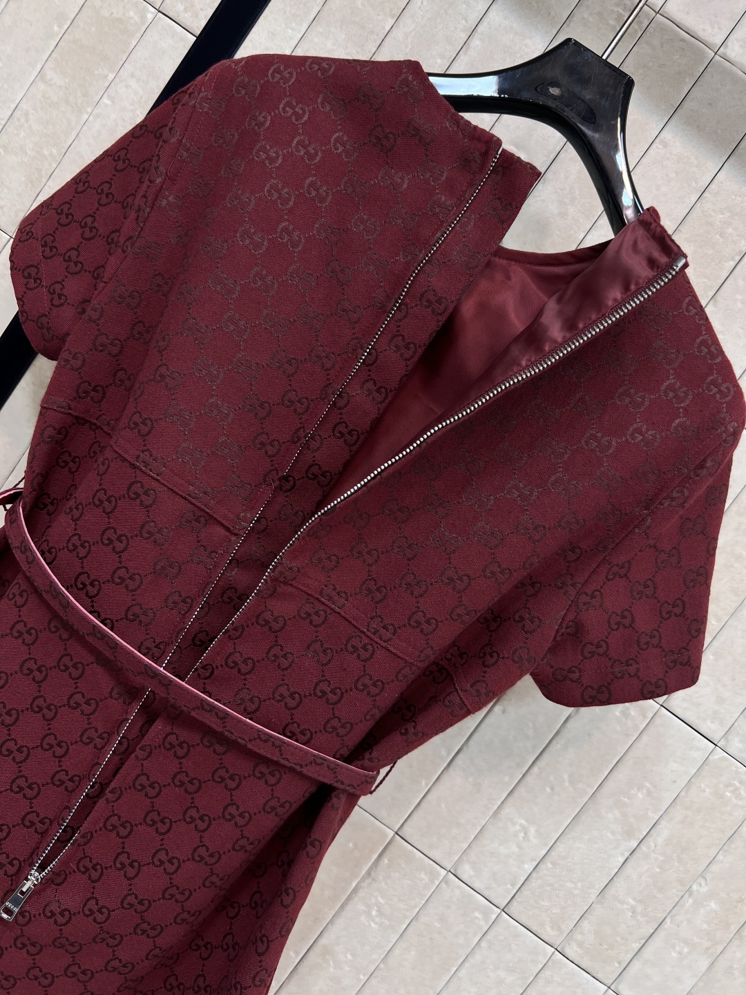 GUCCI 330 グラフィティ グラフィティ柄 レディース ドレス レッド 一色四码 | 25早秋新作 - 画像 8