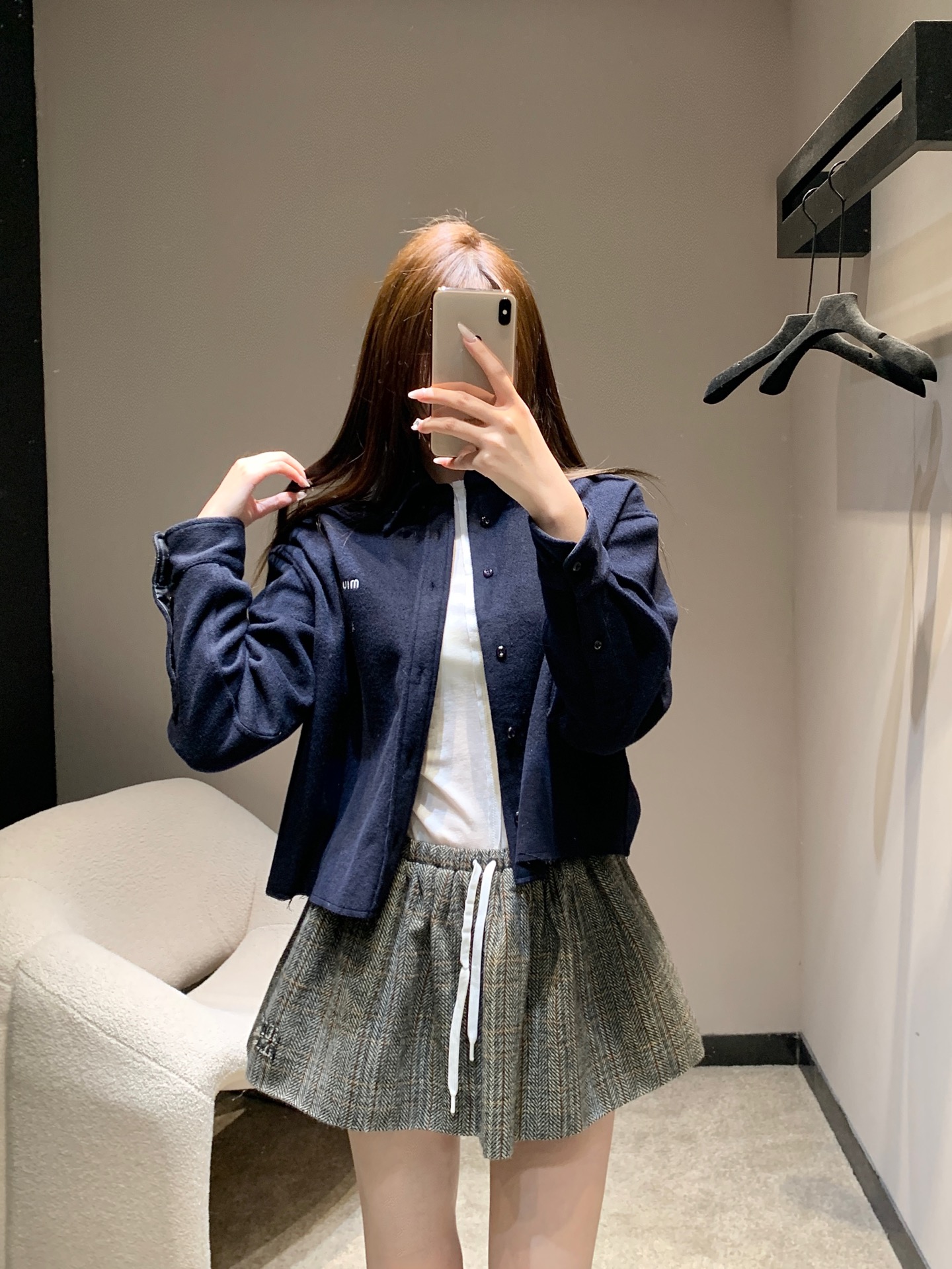 Miu Mi 370 25FW 秋冬 ワンピース ブルゾン 100%ウール 綿毛織り 長袖 ブラック | M L S - 画像 1