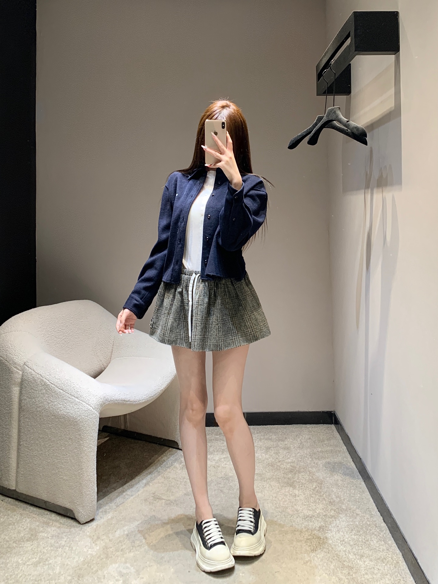 Miu Mi 370 25FW 秋冬 ワンピース ブルゾン 100%ウール 綿毛織り 長袖 ブラック | M L S - 画像 6