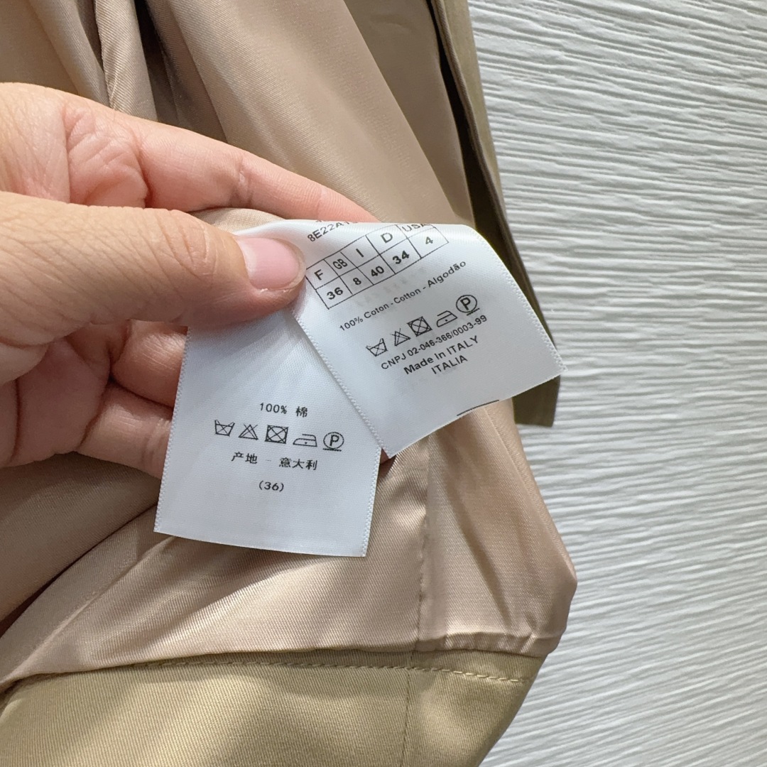 Dior 380 ブーツカット ベージュ 100%コットン イタリア製 - 画像 7