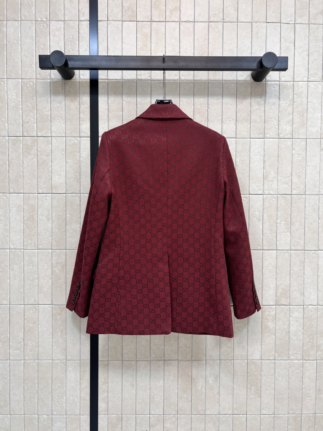 Gucci | 25早秋新作 レッド GGトゥイスト ファブリック フィットウエスタンジャケット レッド - 画像 7