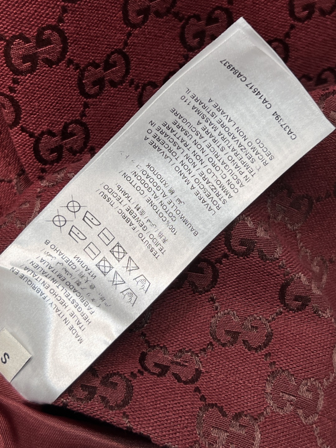 GUCCI 390 グラフィックロゴ ファブリック グラフィック グラフィック レッド インナーレザー ジャケット - 画像 9