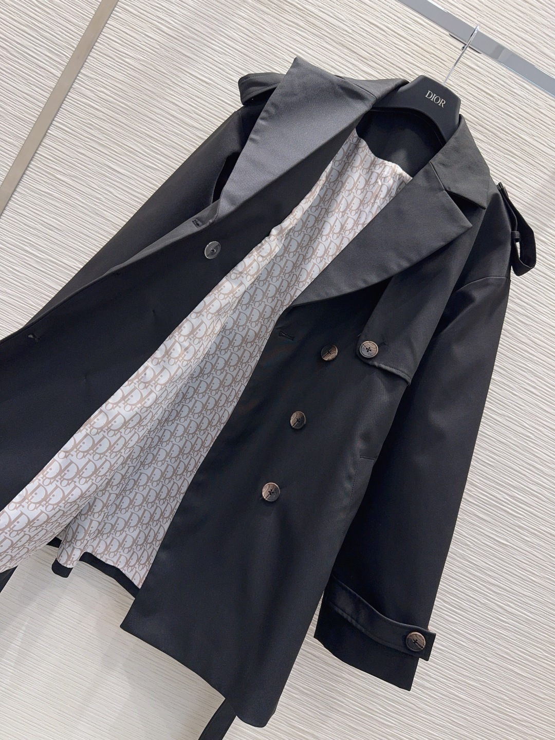 DIOR 2025FW レインコート ブラック 100%ポリエステル - 画像 8