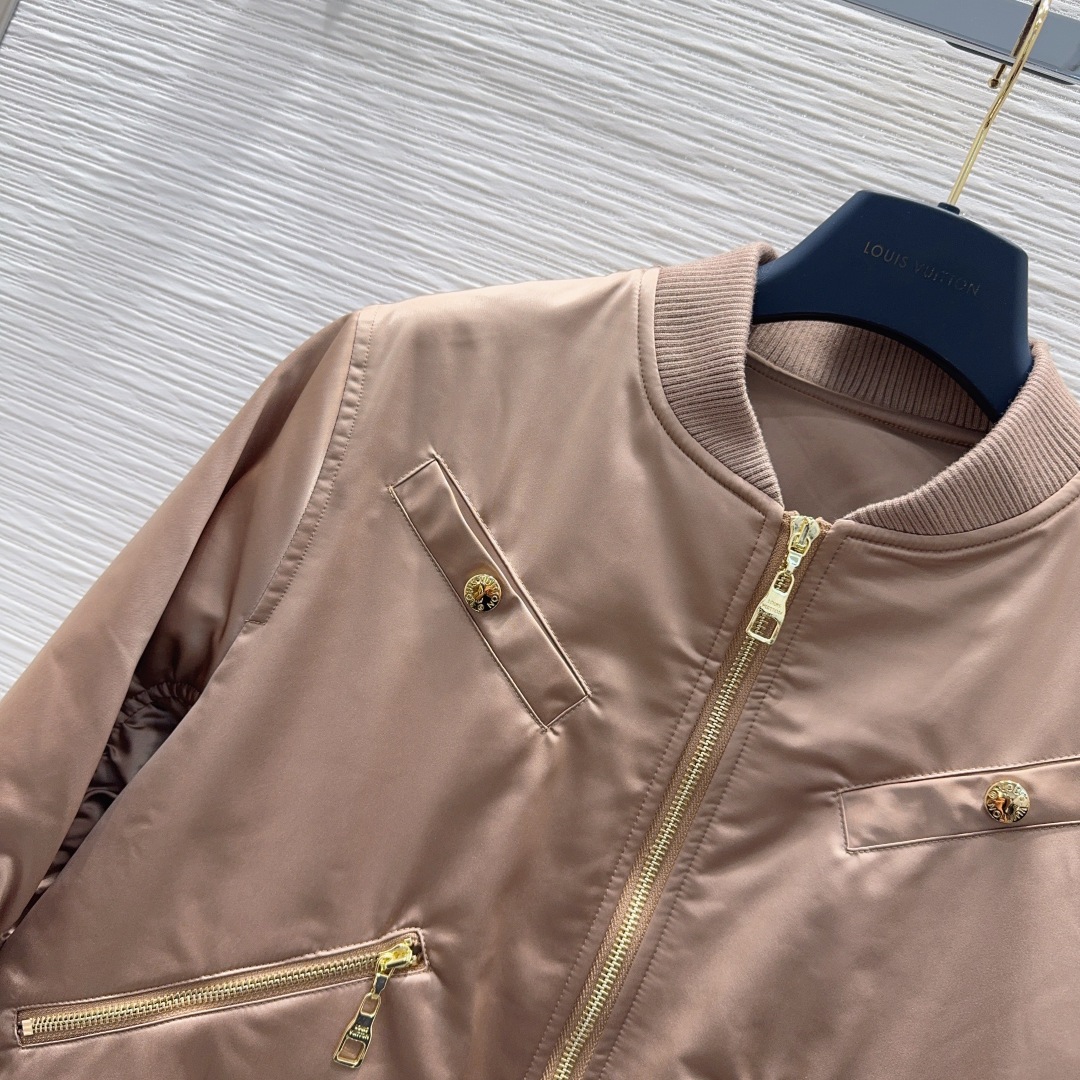 ルイ・ヴィトン 410 バイカージャケット ファスナーポケット ブラウン - 画像 3