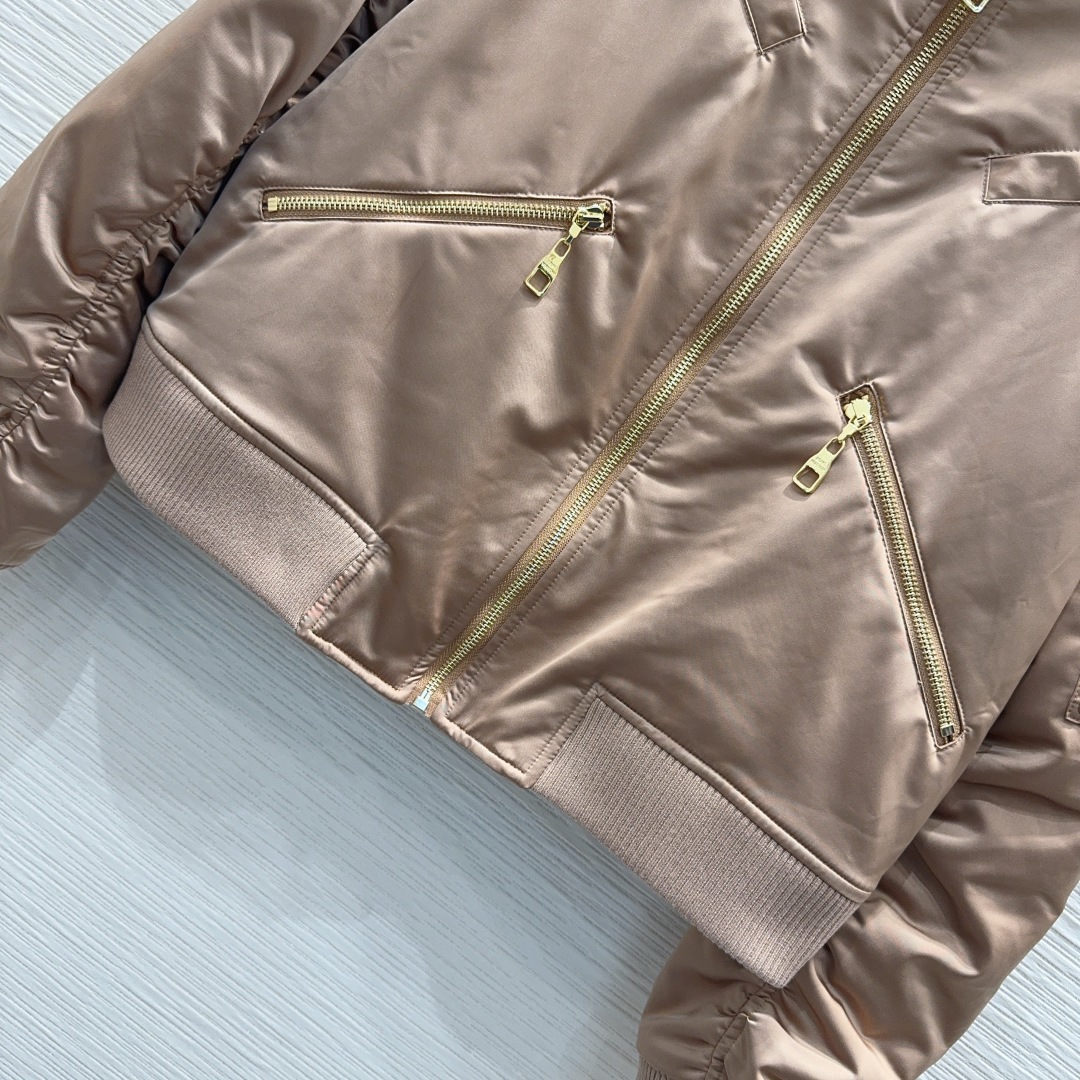 ルイ・ヴィトン 410 バイカージャケット ファスナーポケット ブラウン - 画像 5