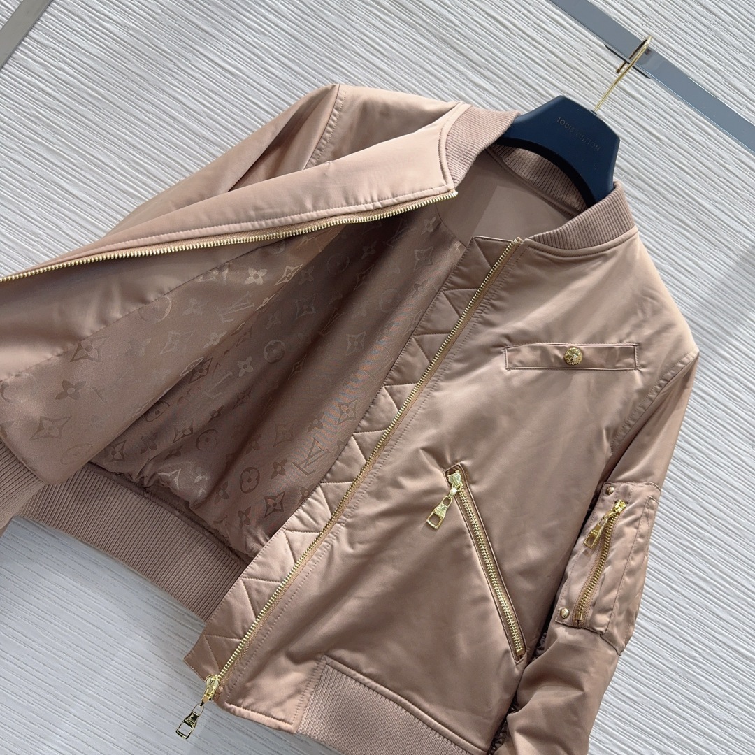 ルイ・ヴィトン 410 バイカージャケット ファスナーポケット ブラウン - 画像 8