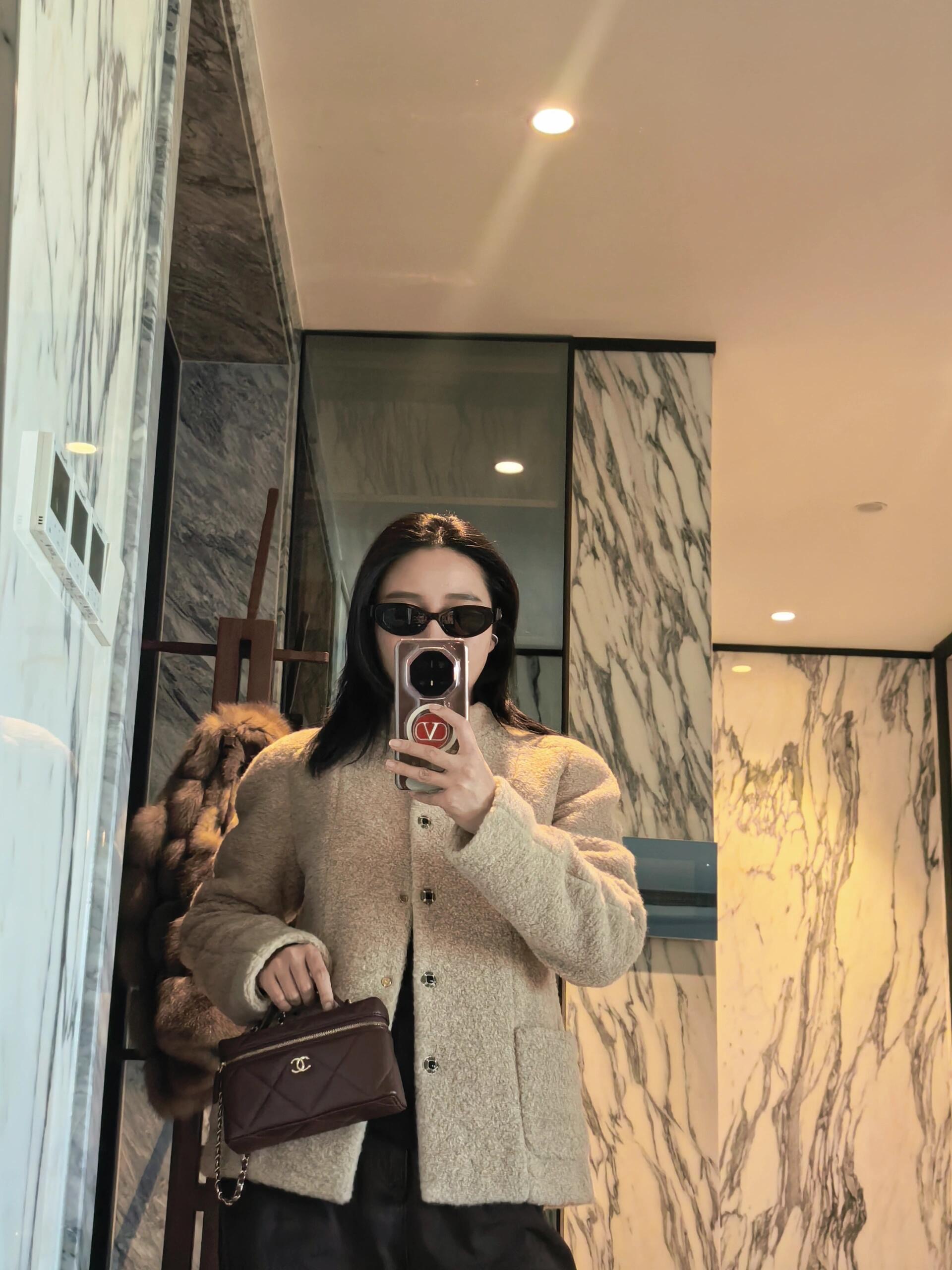 440 Chael 25N 高密度摇粒毛绒外套 | ベージュ - 画像 3