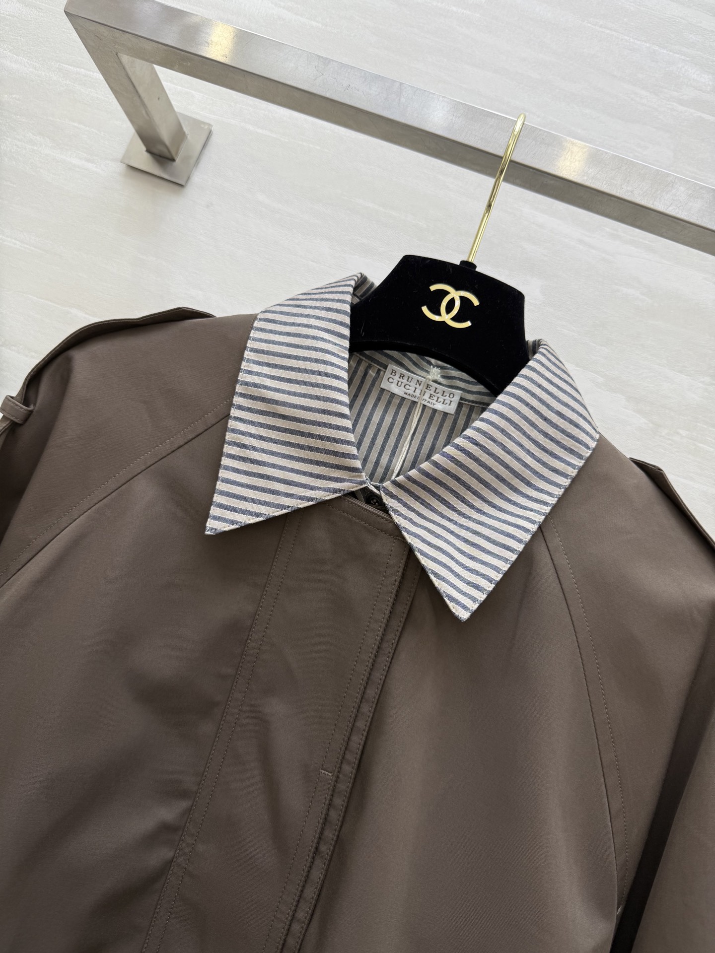 Brunello Cucinelli 440 フォールウィンターニューアイテム 假两件 ローファイブスタイル タン (SMLXL) - 画像 6