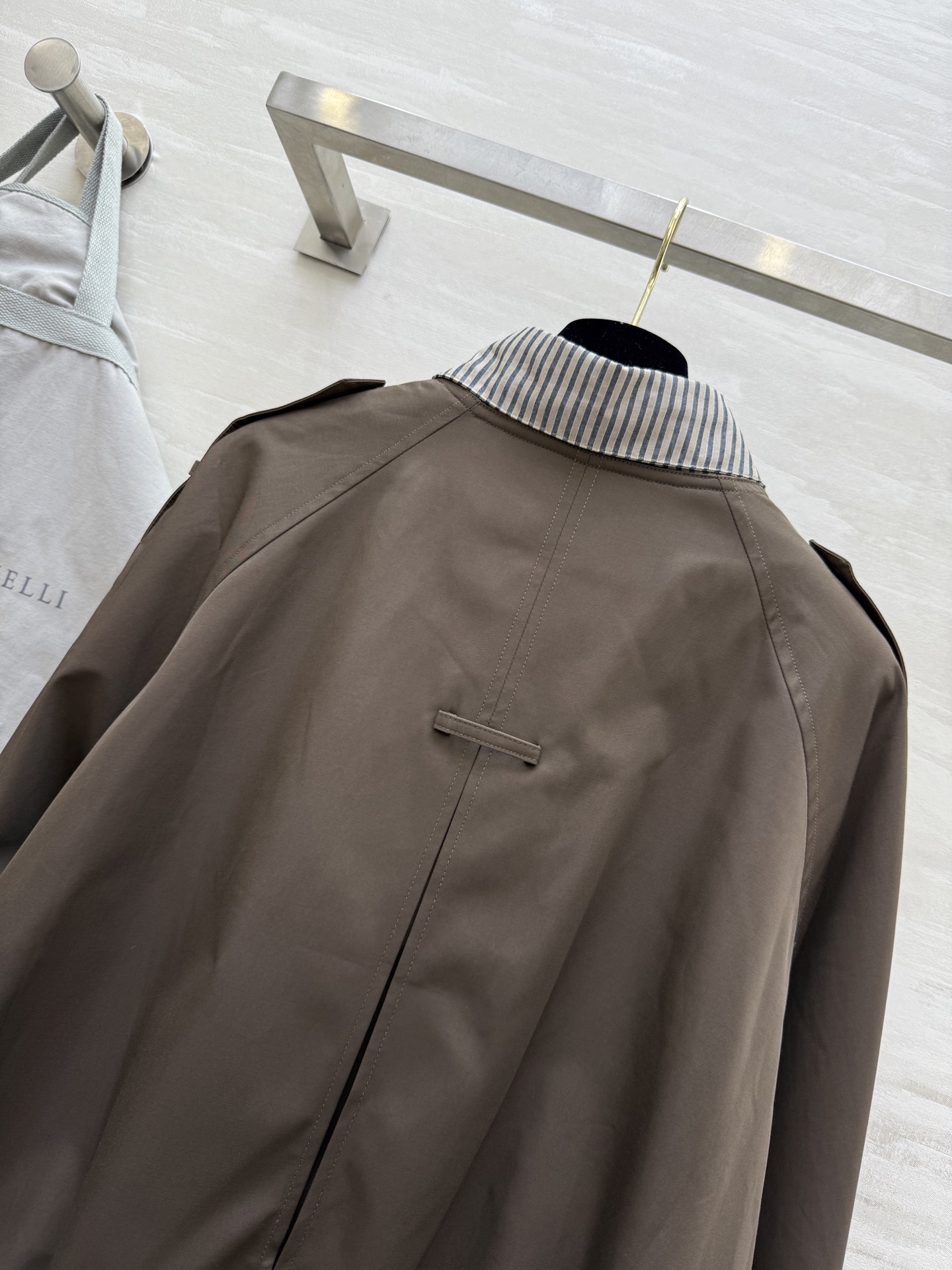 Brunello Cucinelli 440 フォールウィンターニューアイテム 假两件 ローファイブスタイル タン (SMLXL) - 画像 8