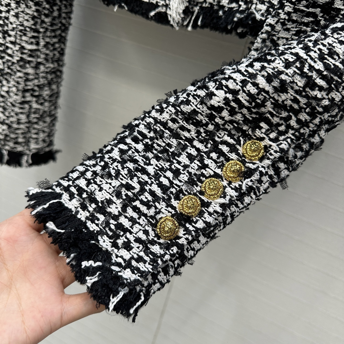 Balma25 フランジェットジャケット | ブラック/ホワイト 3D立体 パンツ付き - 画像 8