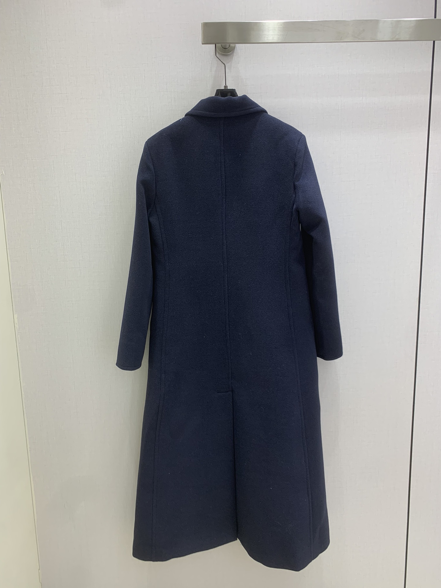 CHA2025 ポケット ロングコート 裏地付き 藏藍色 60% ライン - ワール 31% ポリアミド - ポリアミド 9% コットン - コットン - 画像 9