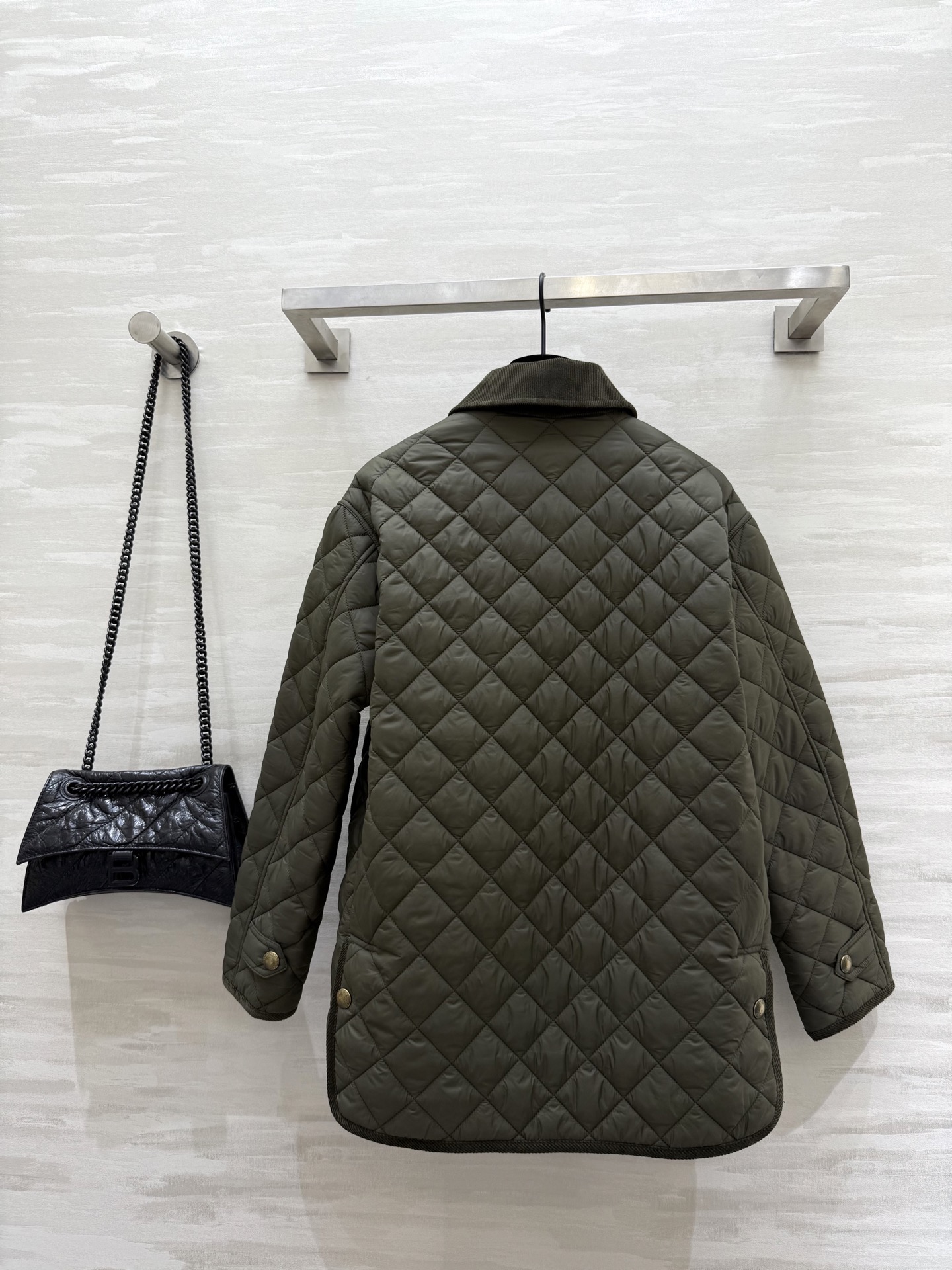 ラルフローレン 470 紳士 ダウンジャケット カーディガン ライトウェイト カーキ ライトダウン - 画像 5