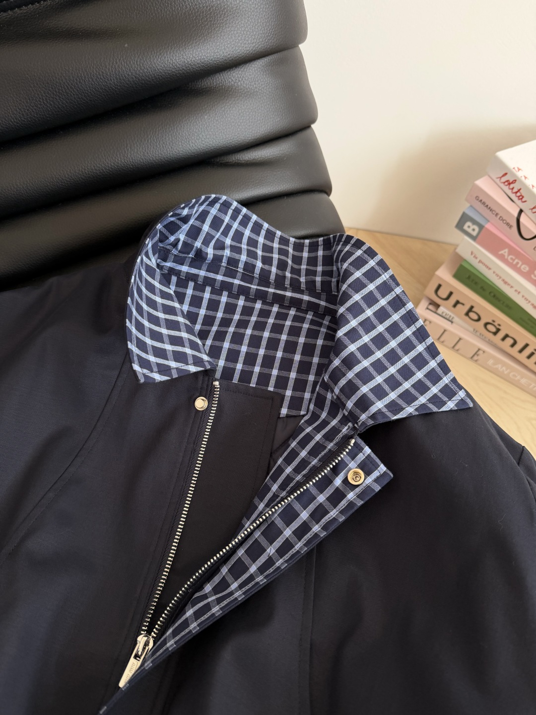 490 25秋冬 ミュウ系 グラデーション ミニスカート | 裏地綿入り 藏青色 3サイズ対応 - 画像 5