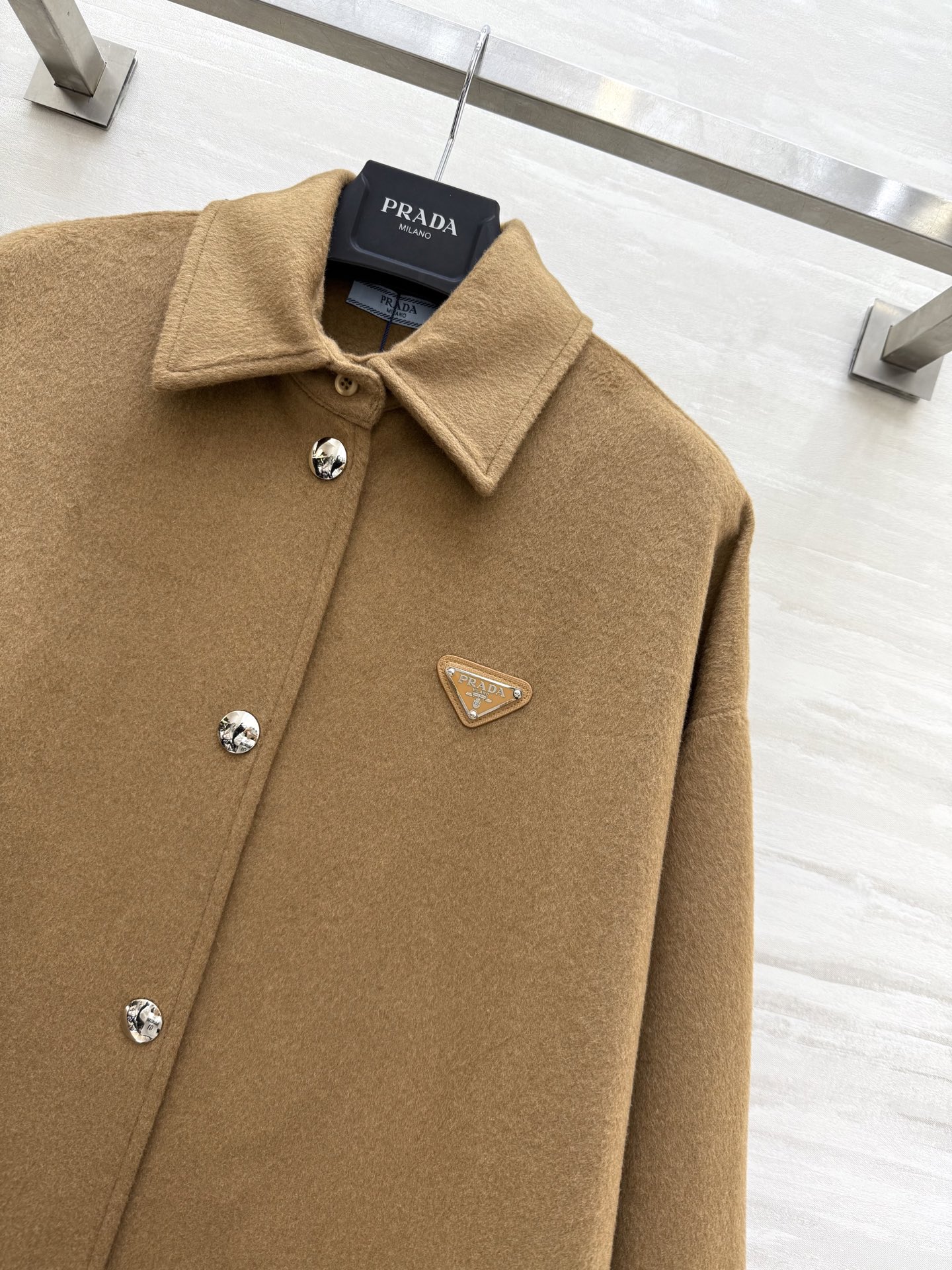 PRADA ニットジャケット 500 ワンガード ブラウン - 画像 4