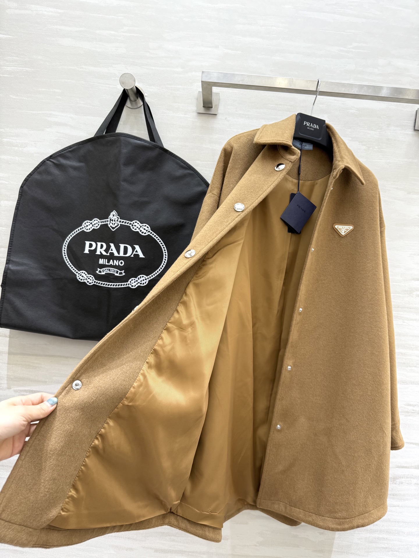 PRADA ニットジャケット 500 ワンガード ブラウン - 画像 7