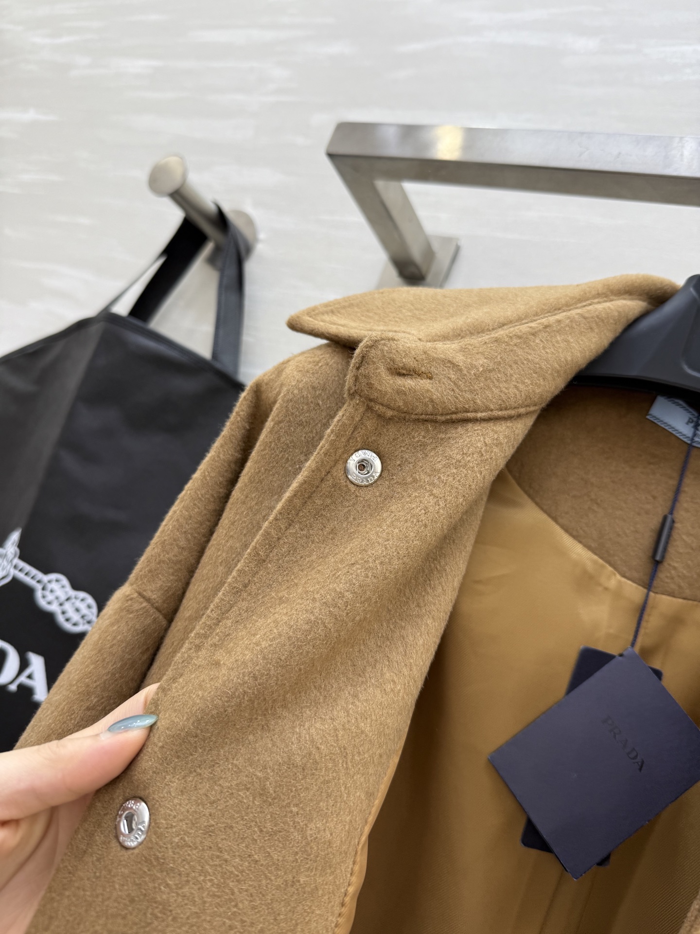 PRADA ニットジャケット 500 ワンガード ブラウン - 画像 8