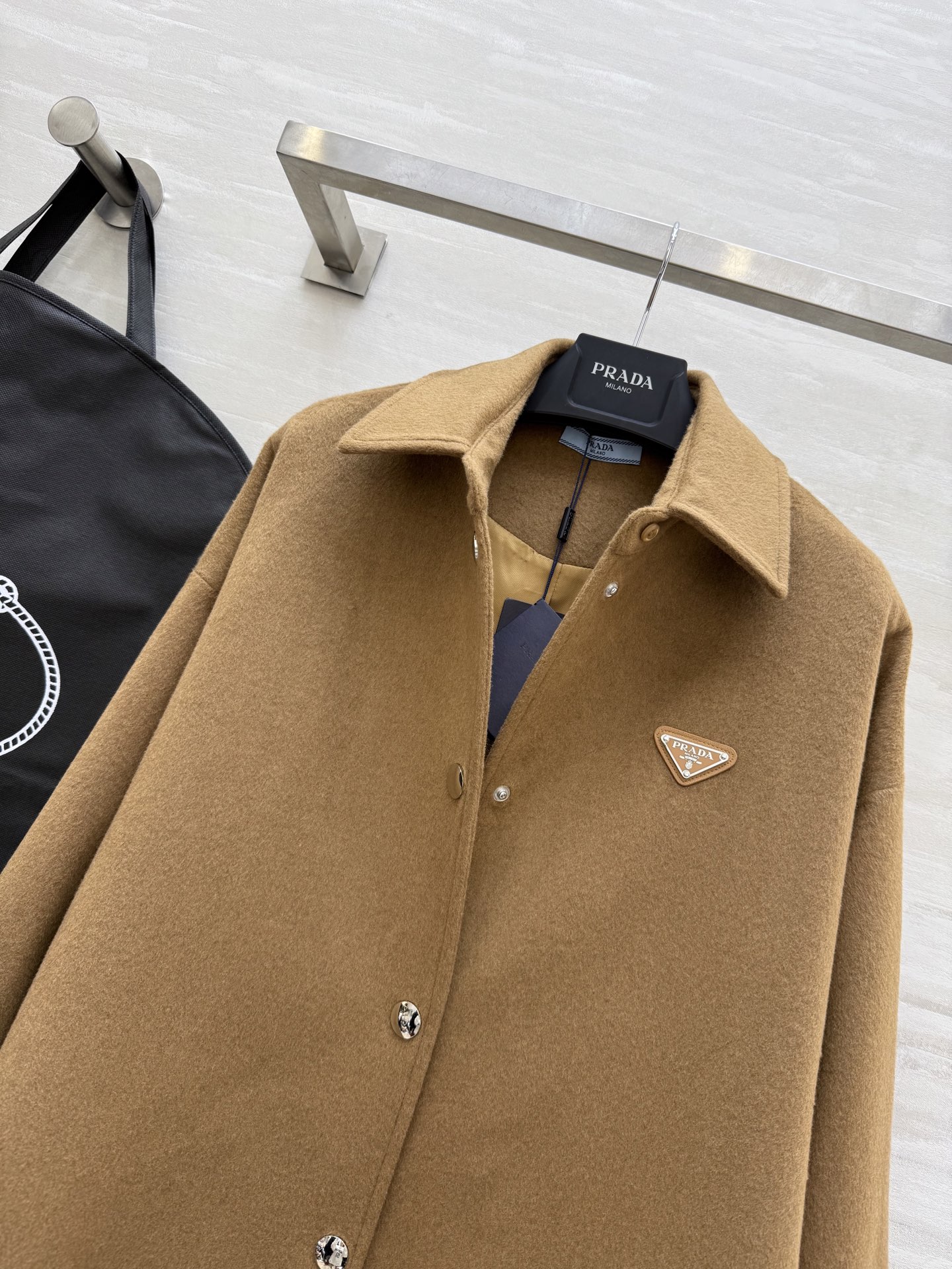 PRADA ニットジャケット 500 ワンガード ブラウン - 画像 9