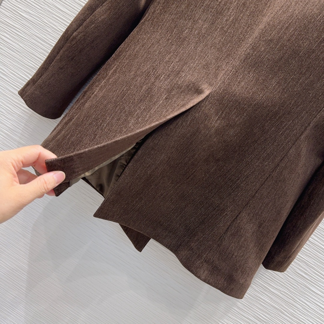 CELINE 2025FW ブレザー スーツセット ブラウン CORDUROY - 画像 8