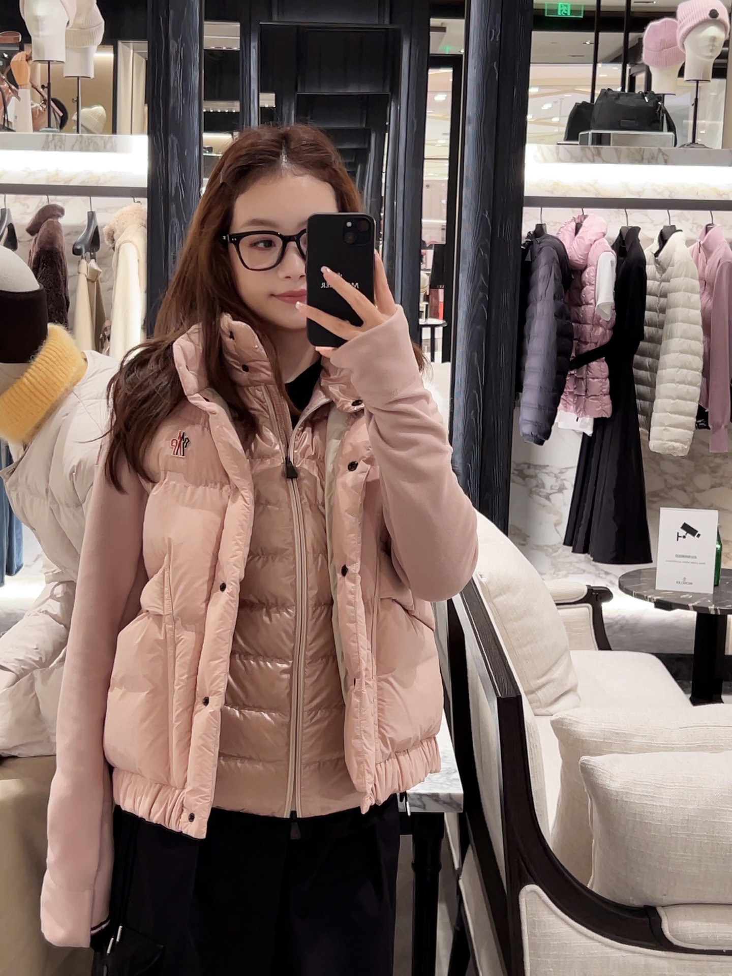 Monler 550 メンズ フリースパッド ピンク|白鵝絨|SML - 画像 7