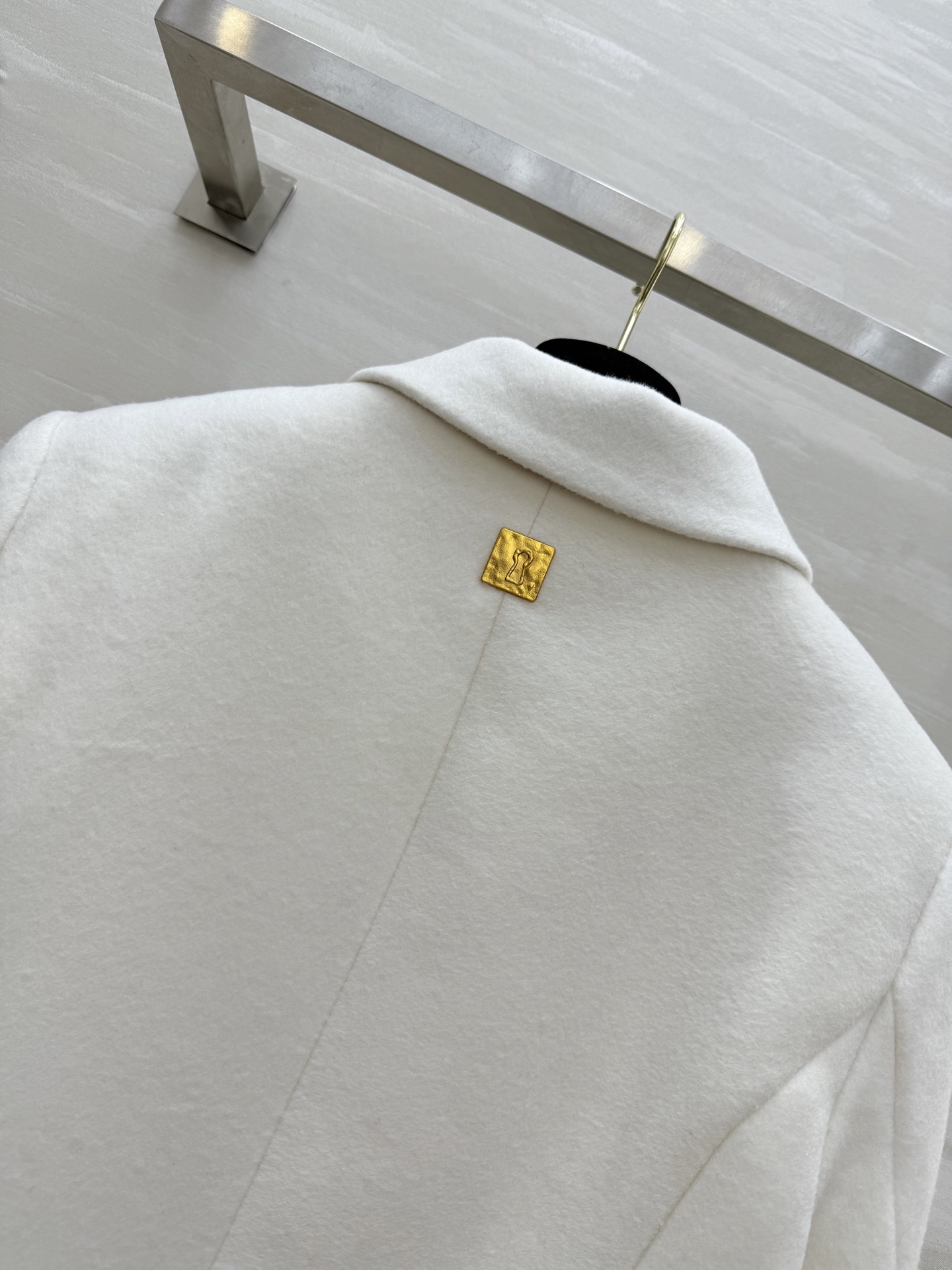 580 schiaparelli2 秋冬 新作 羊毛呢 ウール ファインコート ダブルブレスト ホワイト | SML - 画像 9