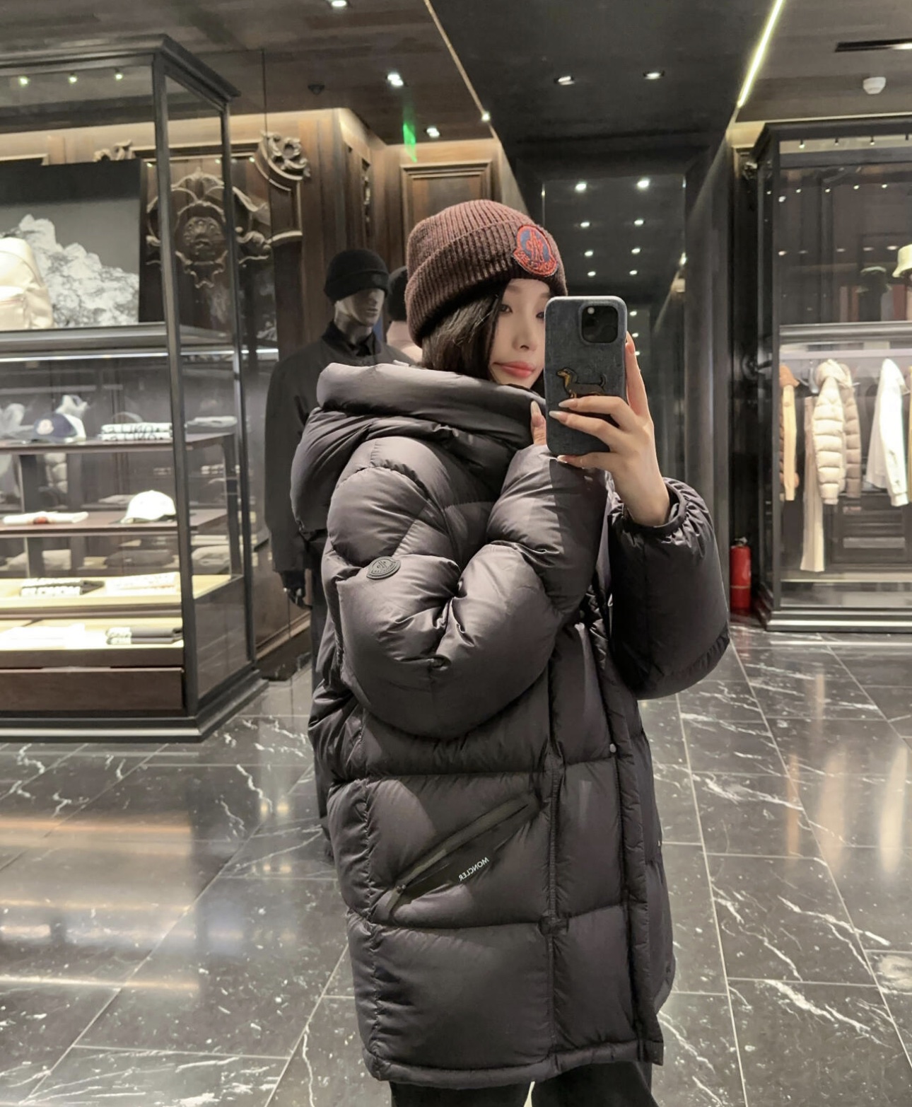 Moncler 黒標 Loff Jacket 中長 銀光 雲裏黑 男女兼用 カーディガン - 画像 2