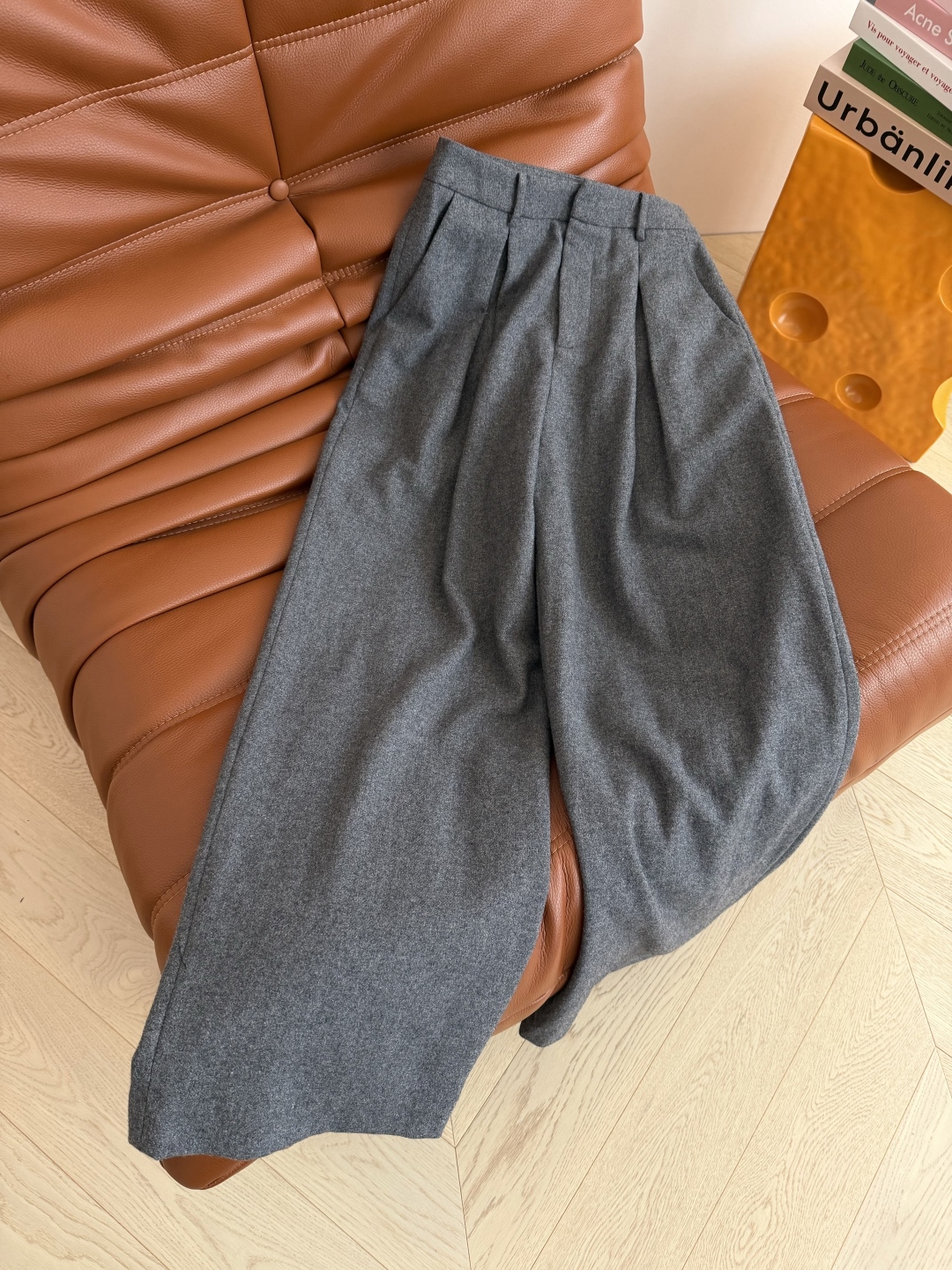 （ブランド名未記載）25FW デジタル袖標 ブレザー セットアップ シルク混 灰色 縦型ボタン 2WAY 3WAY 普段着 通勤 3色展開 - 画像 7