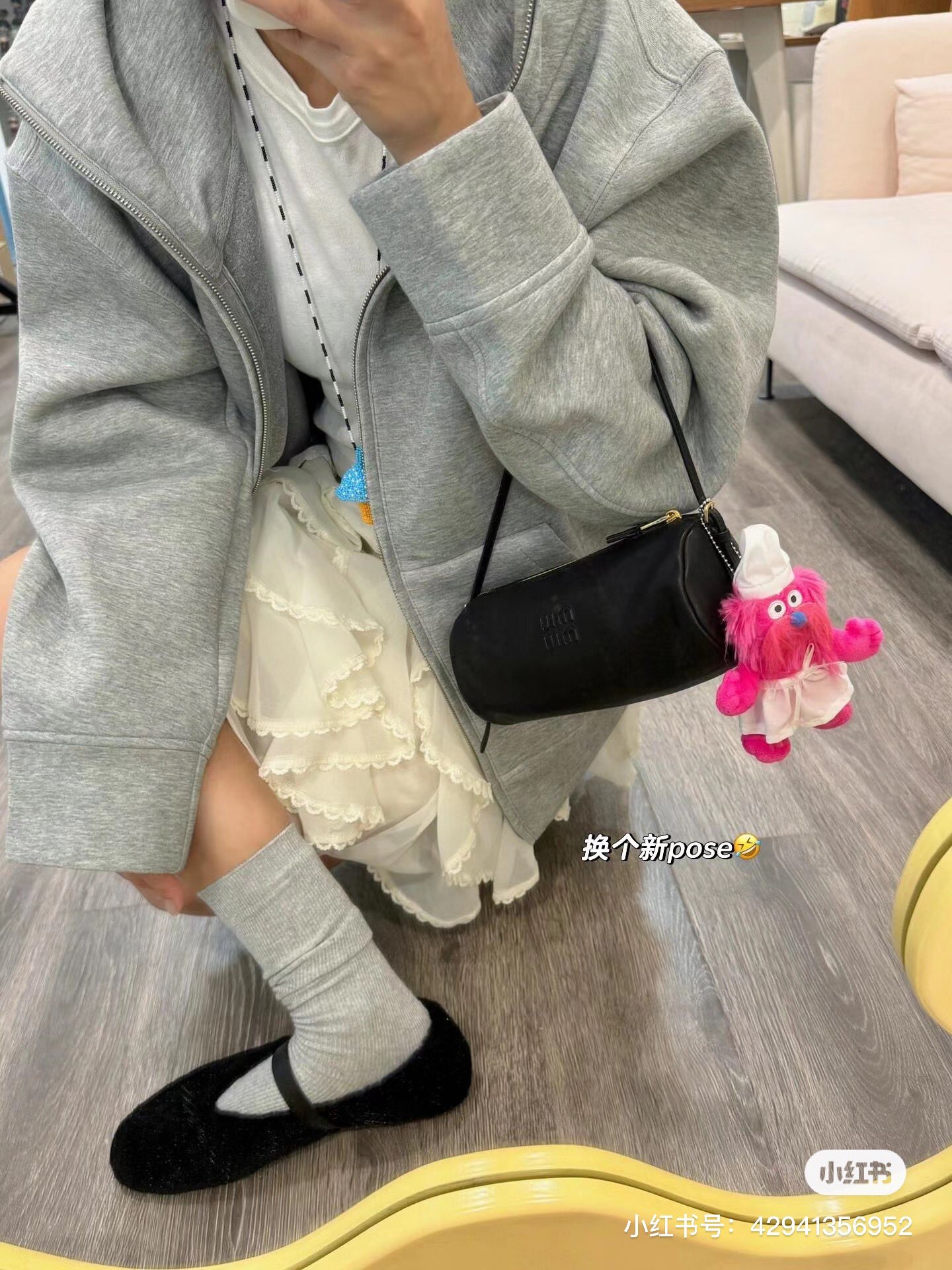 MiuMiu バッグ|コンパクト|黒|レザー - 画像 7