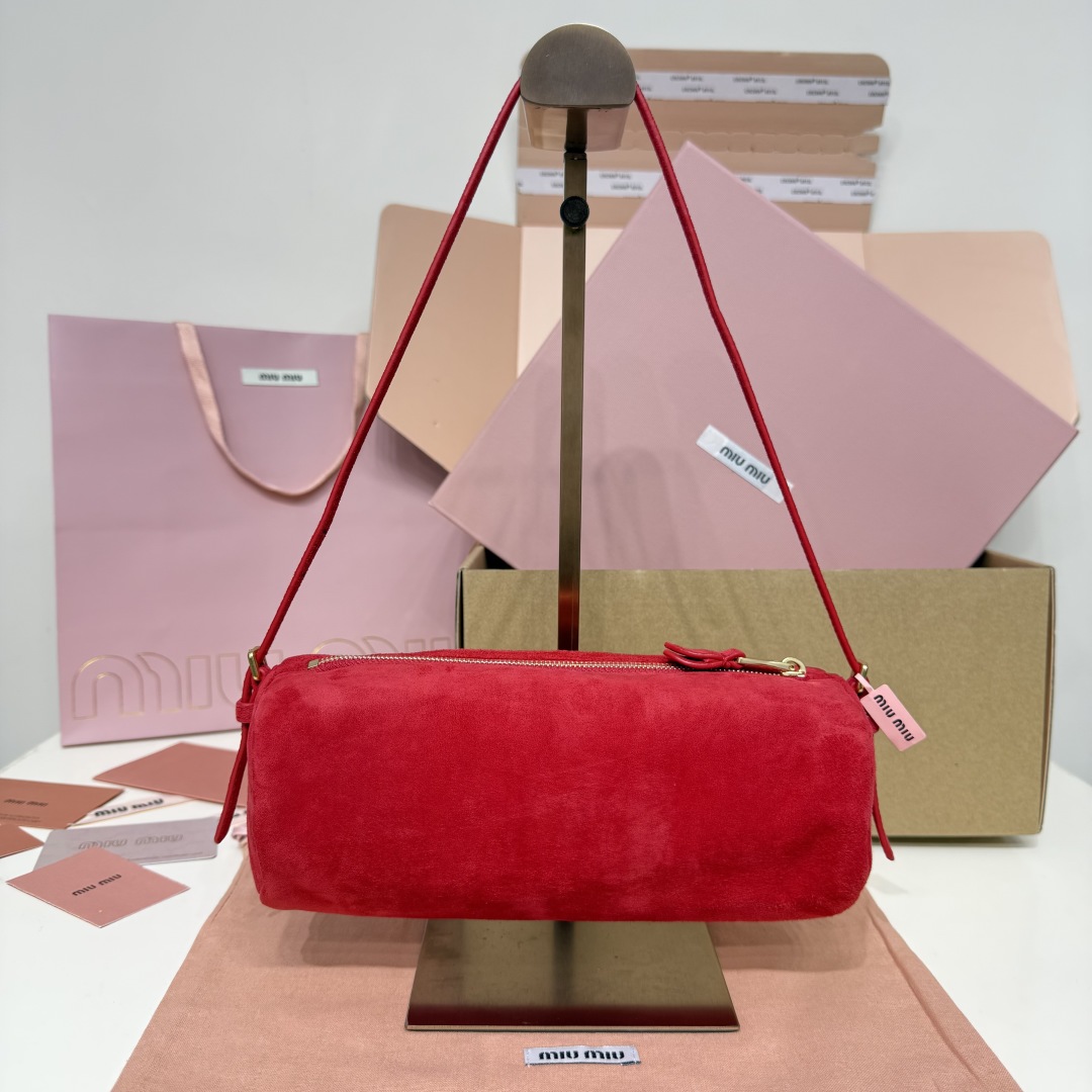 Miu Miu サイドバッグ | レッド | ファブリック | MADE IN ITALY - 画像 3