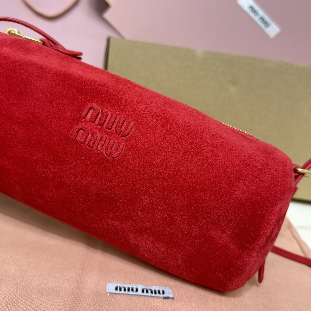 Miu Miu サイドバッグ | レッド | ファブリック | MADE IN ITALY - 画像 5