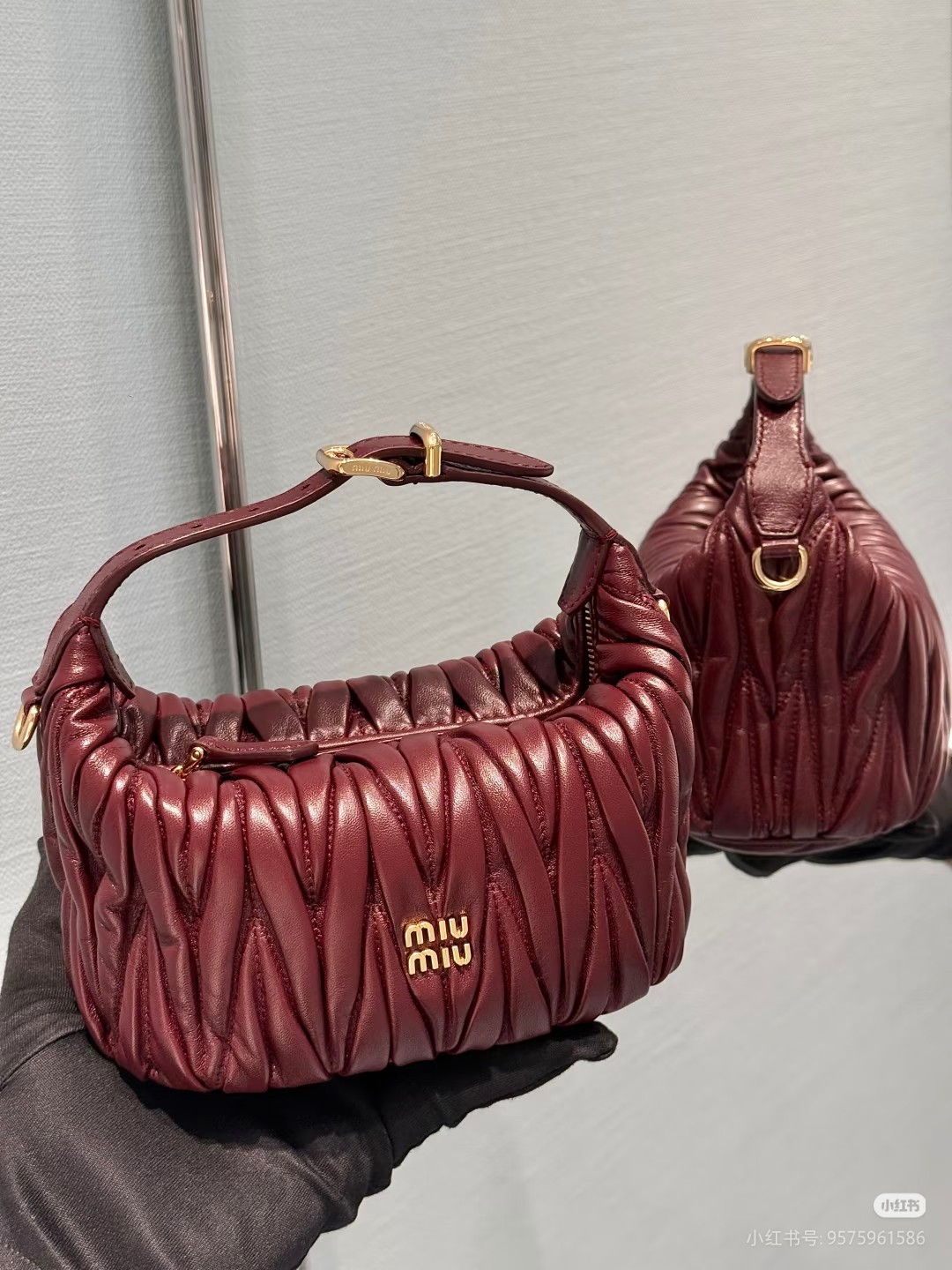 Miu Miu ハンドバッグ マルチカラー レザー | レッド - 画像 2
