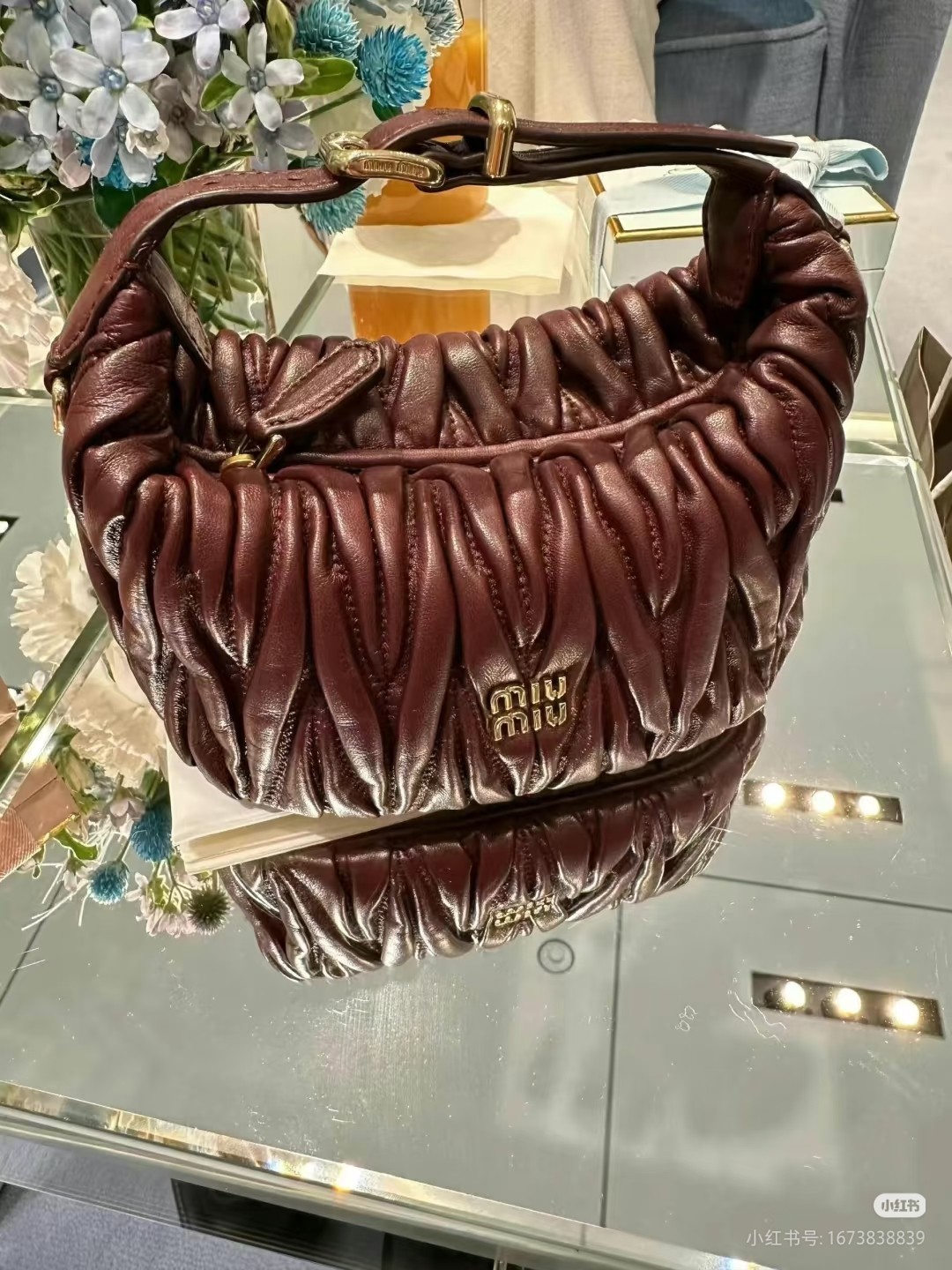 Miu Miu ハンドバッグ マルチカラー レザー | レッド - 画像 8