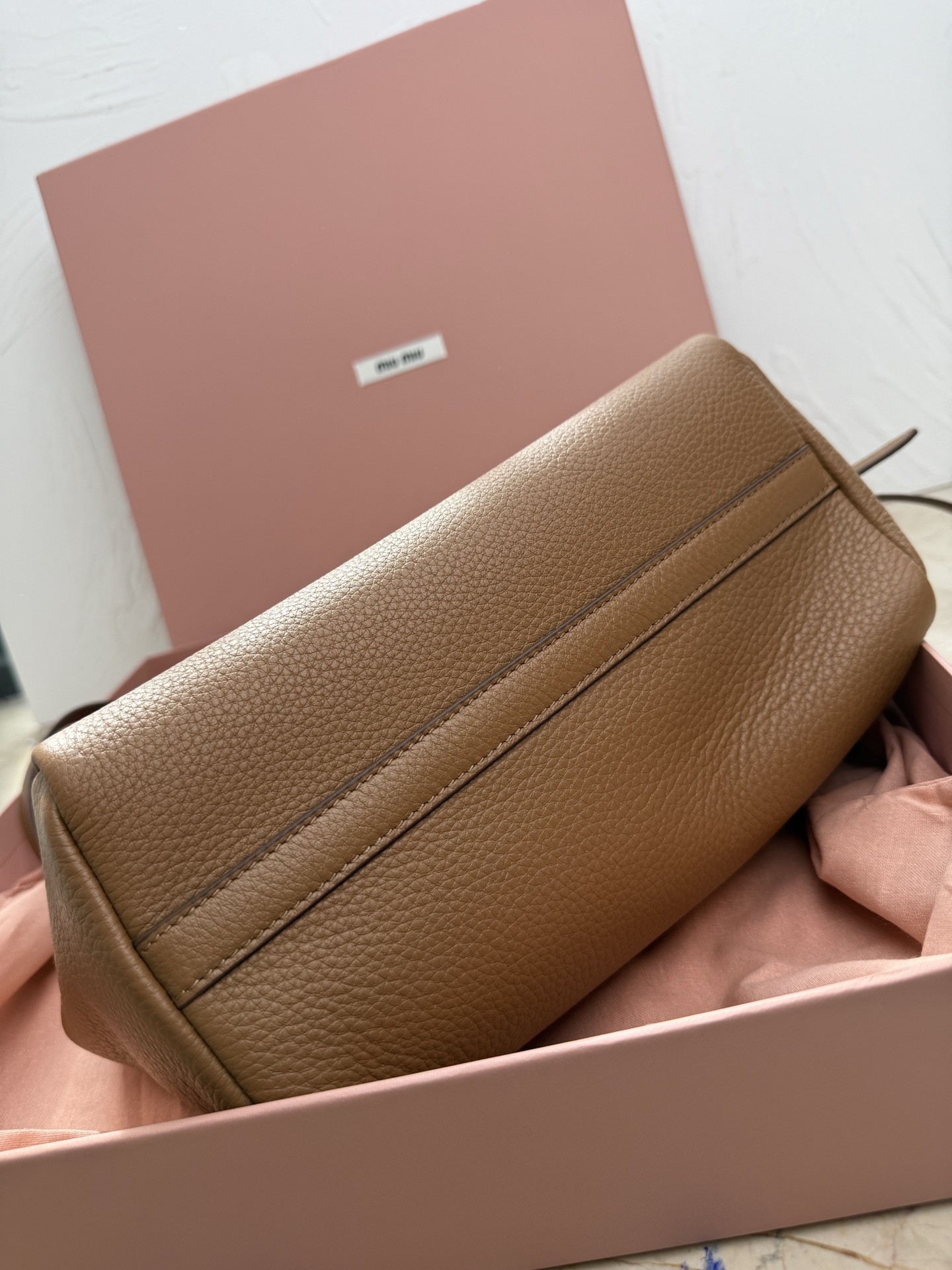 Miu Miu ハンドバッグ | トートバッグ | コンパクト | ベージュ/グリーン - 画像 9