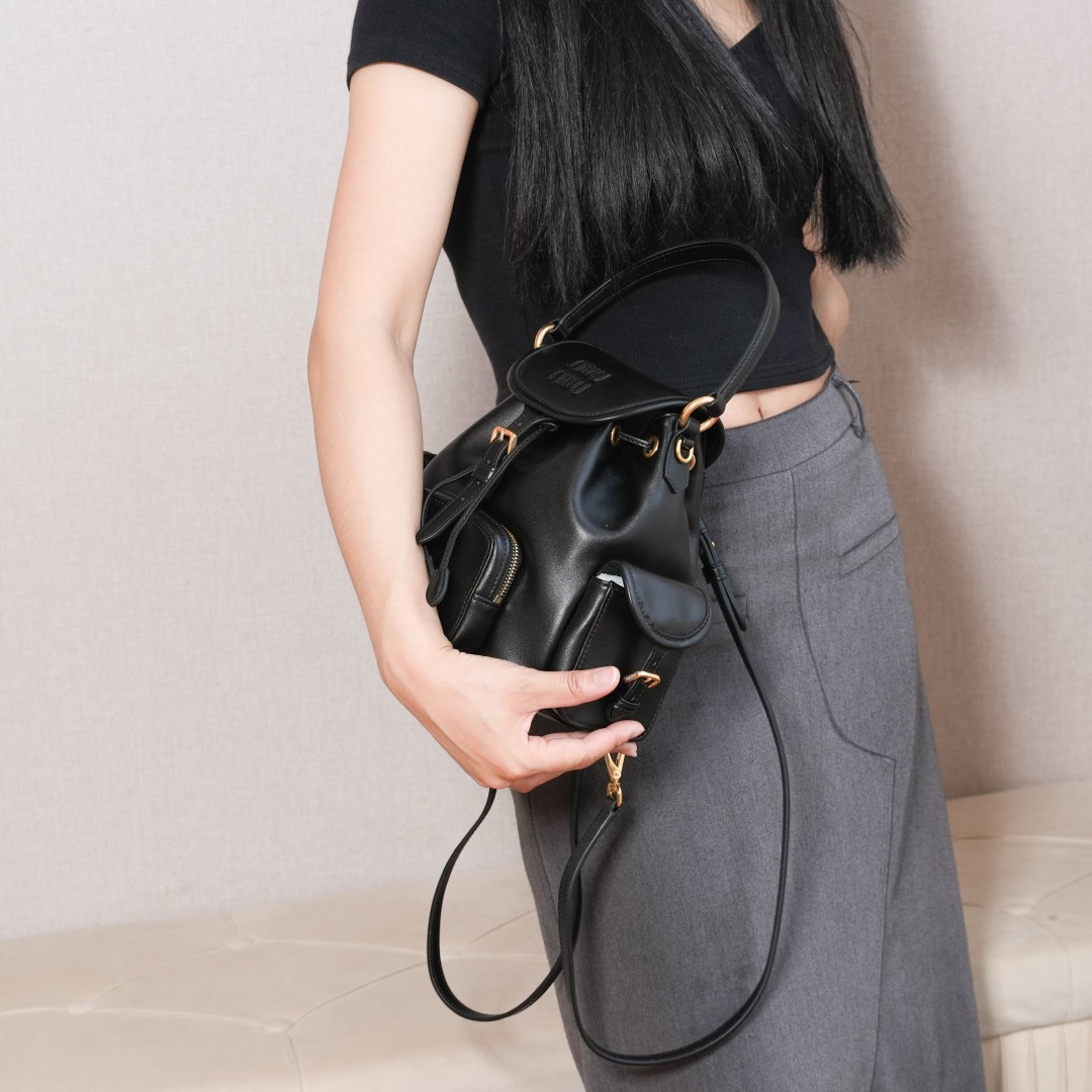 MIIU バックパック|コンパクト|黒 - 画像 4