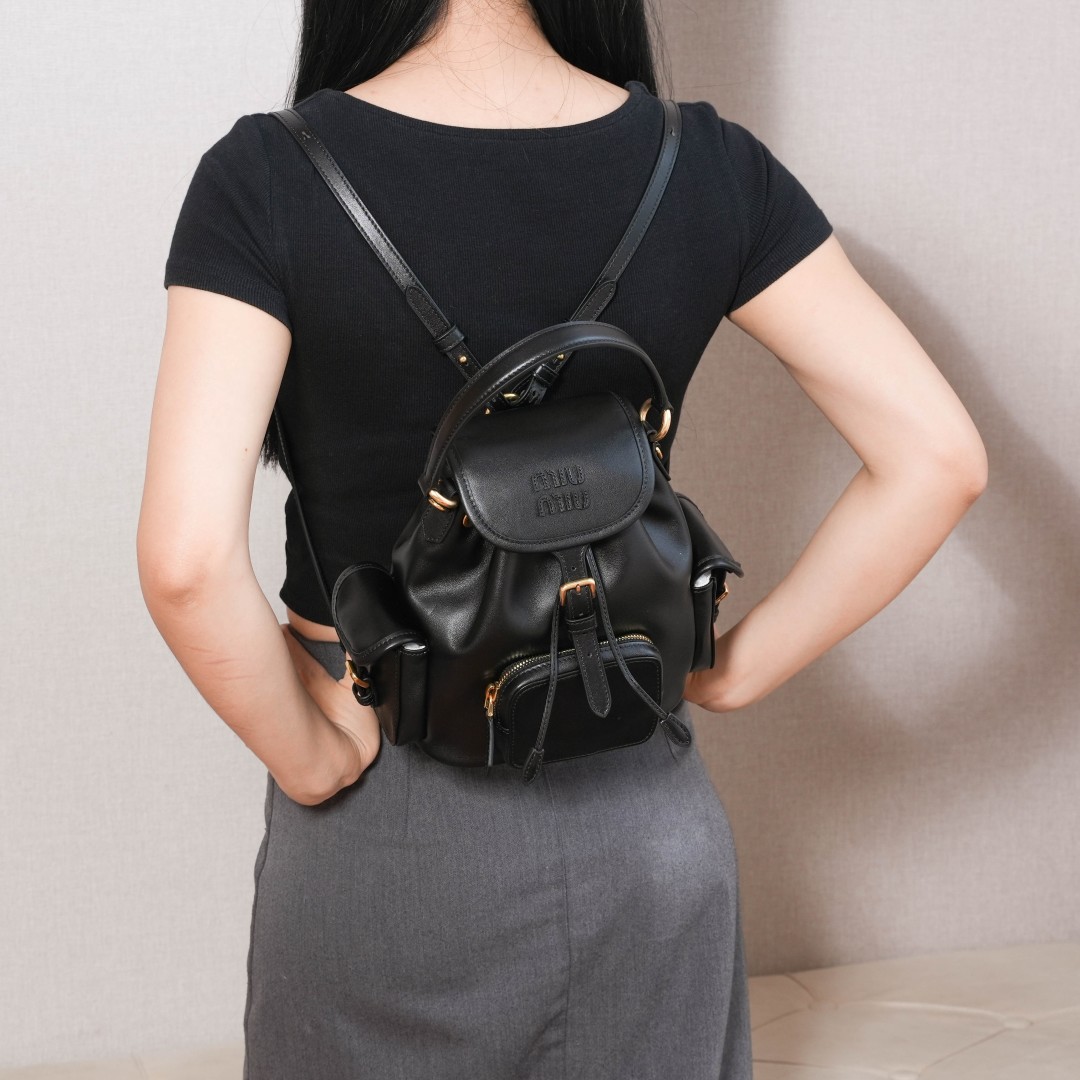 MIIU バックパック|コンパクト|黒 - 画像 6