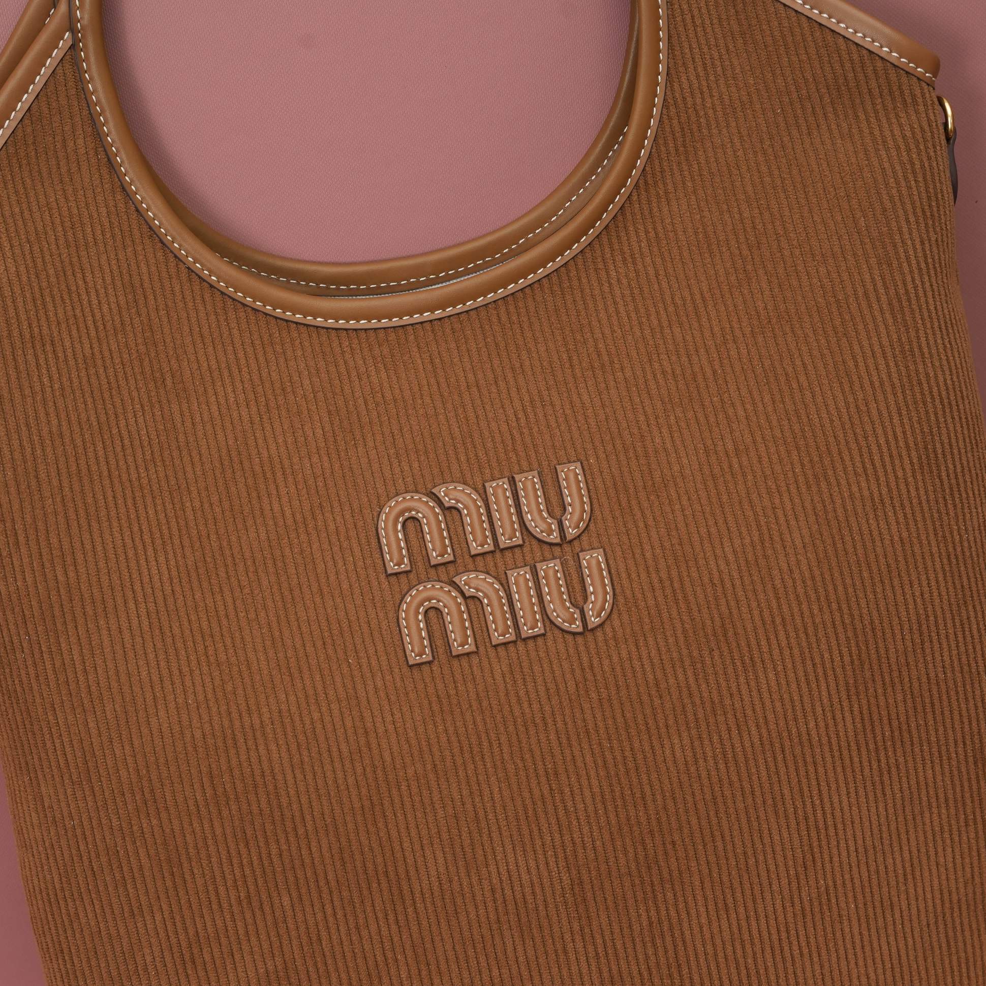 Miu Miu レディーストートバッグ | コーデュロイ | ブラウン - 画像 6