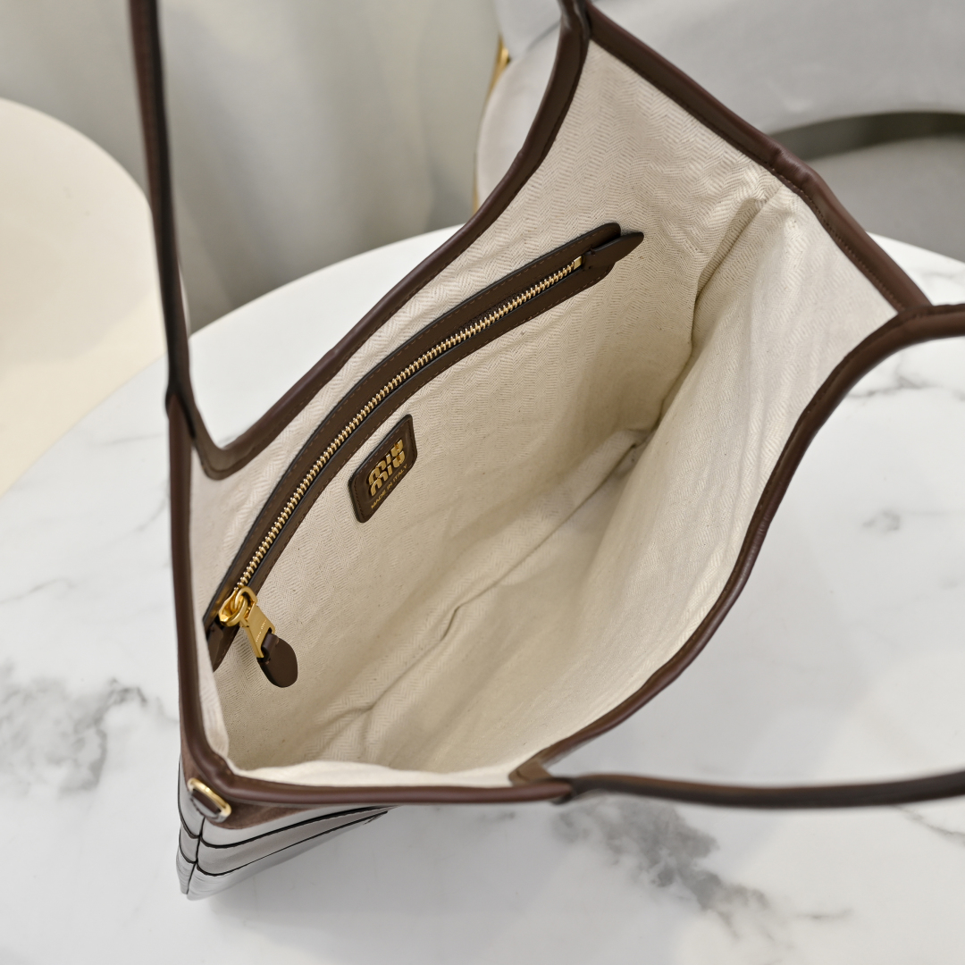 Miu Miu ハンドバッグ パッチワーク ブラウン - 画像 8